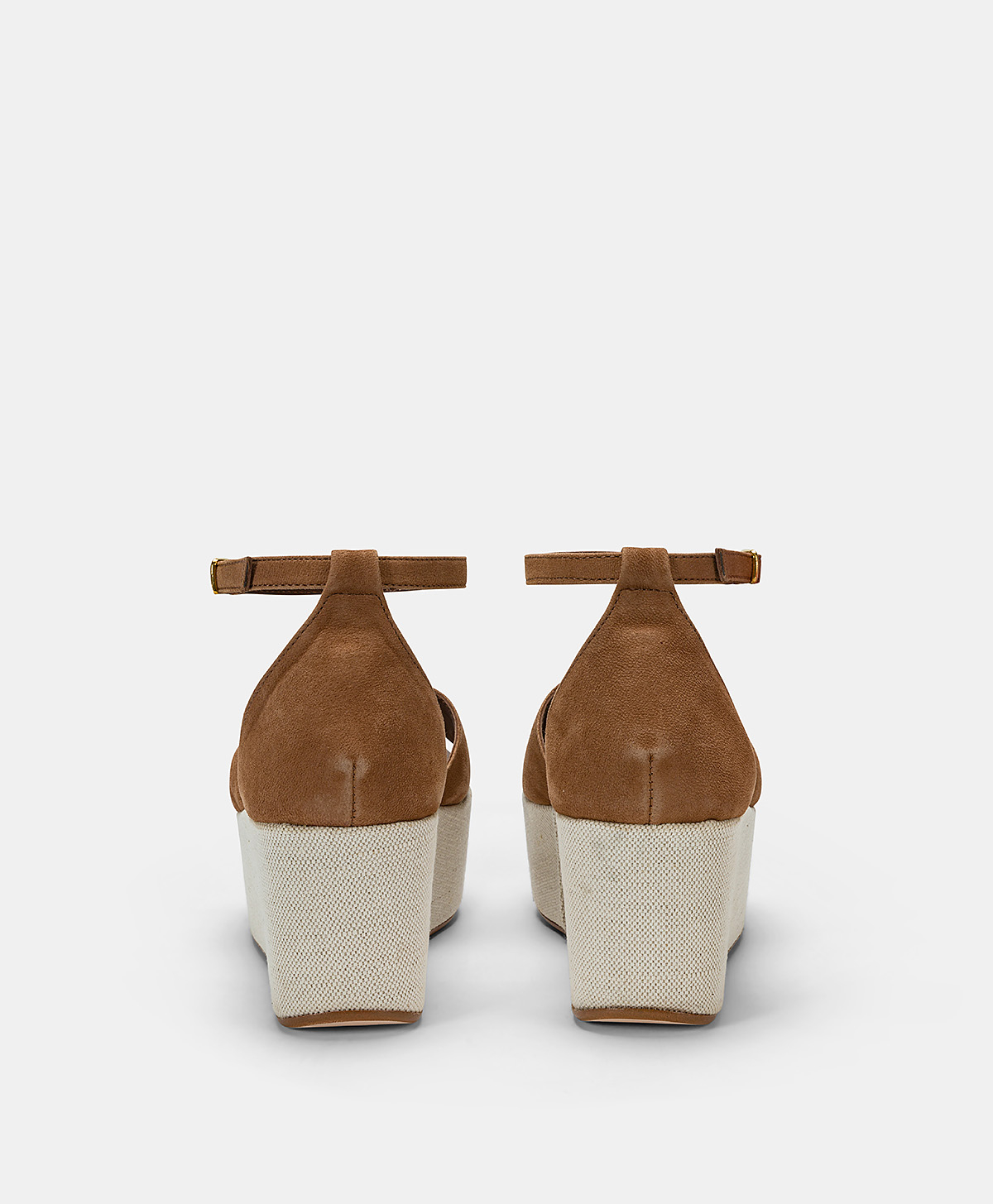 SORAYA SANDALS IN LEATHER AND CANVAS - LEATHER - Momonì