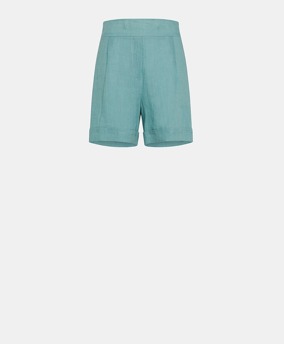 MANBRU' SHORT IN LINEN - CERULEAN - Momonì