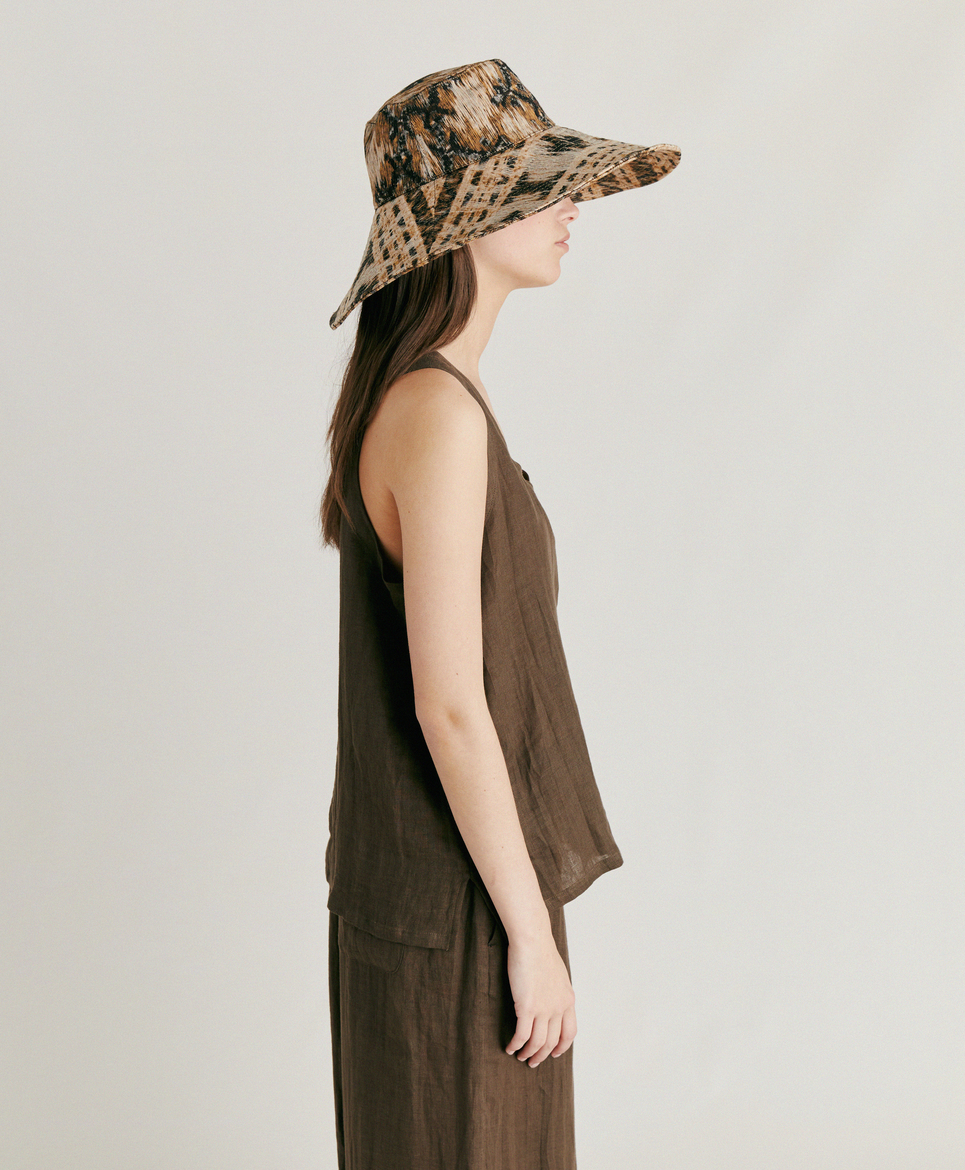 MOLA TOP IN LINEN - ARMY GREEN - Momonì