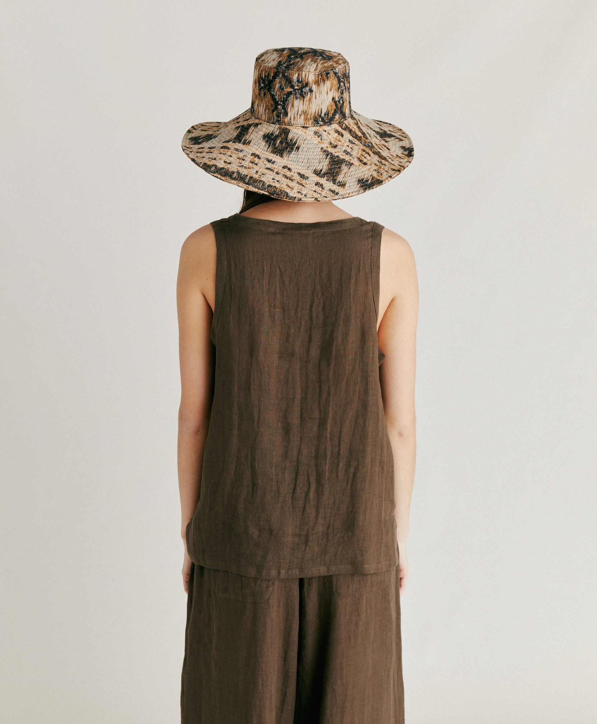MOLA TOP IN LINEN - ARMY GREEN - Momonì