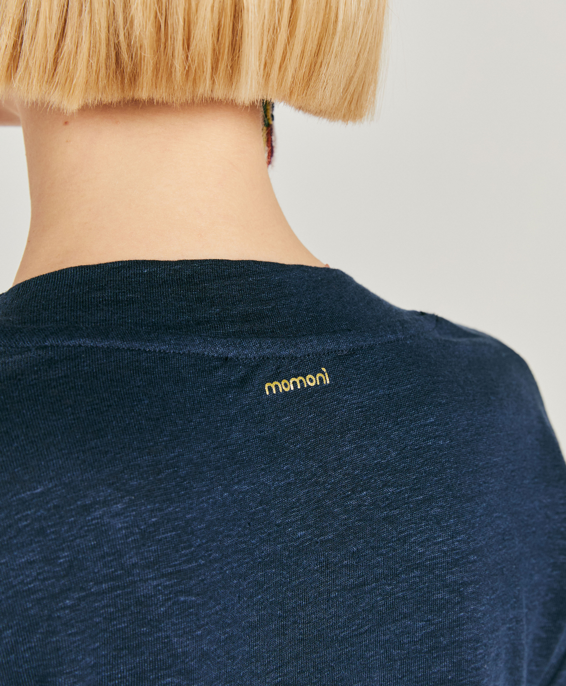 TSHIRT NANCY EN JERSEY LIN - BLEU NUIT - Momonì