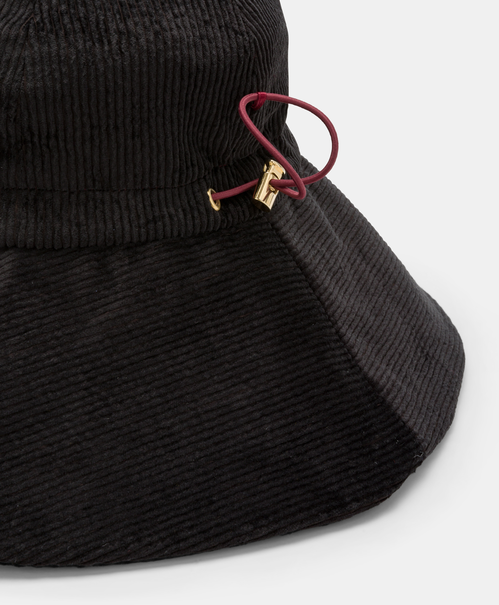 OSAKA CORDUROY RAINHAT - BLACK - Momonì