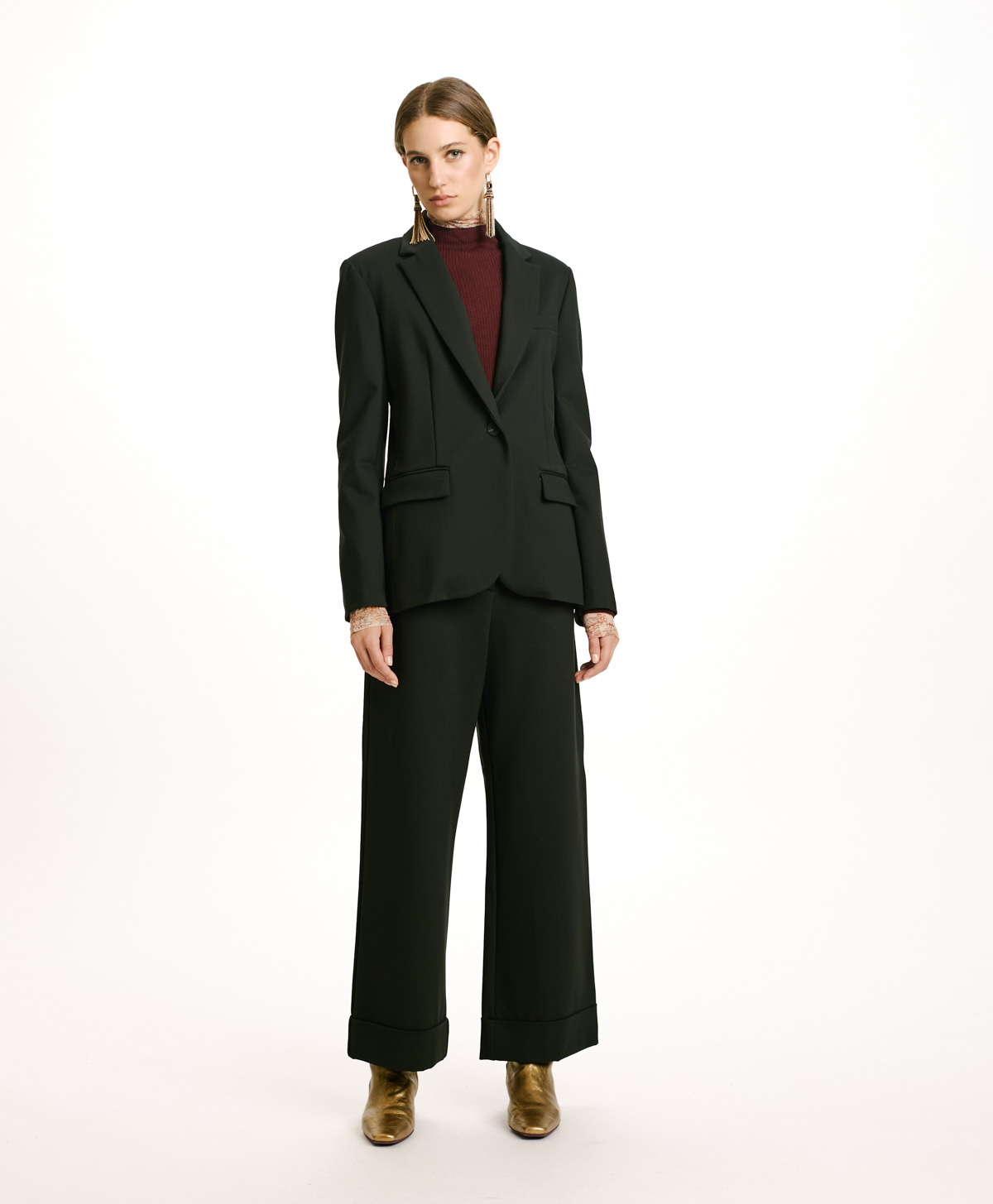 HAKAMA JACKET IN PUNTO MILANO - FOREST - Momonì