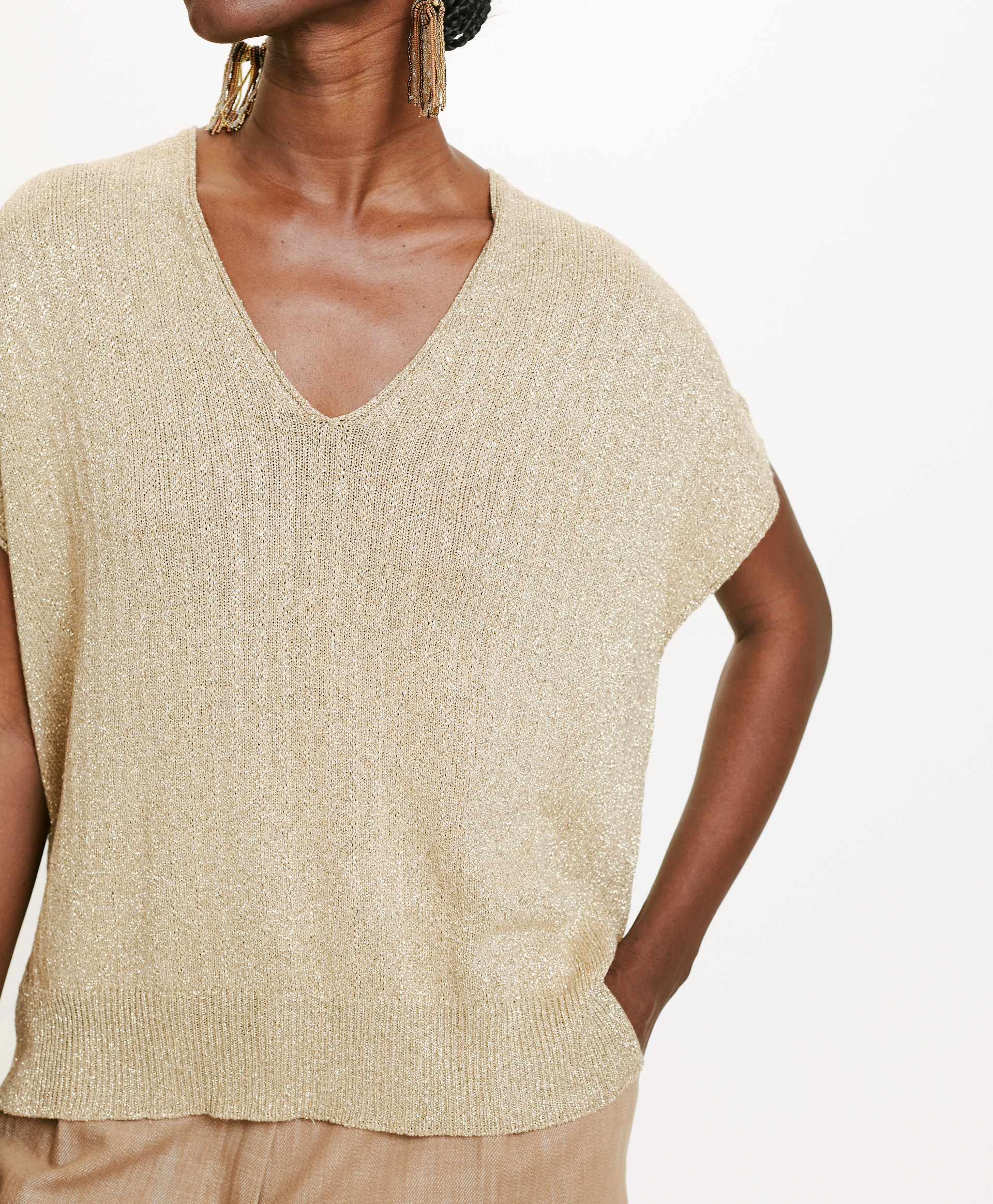 TRICOT MOE EN LUREX - OR - Momonì
