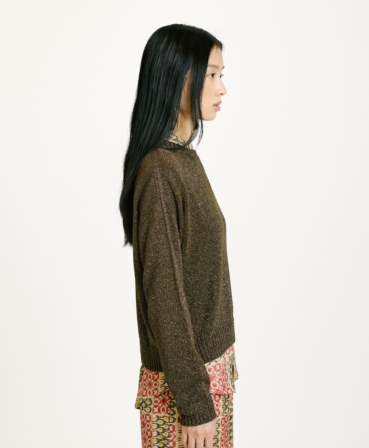 MAGLIA KARASU IN LUREX-ALGA - Momonì
