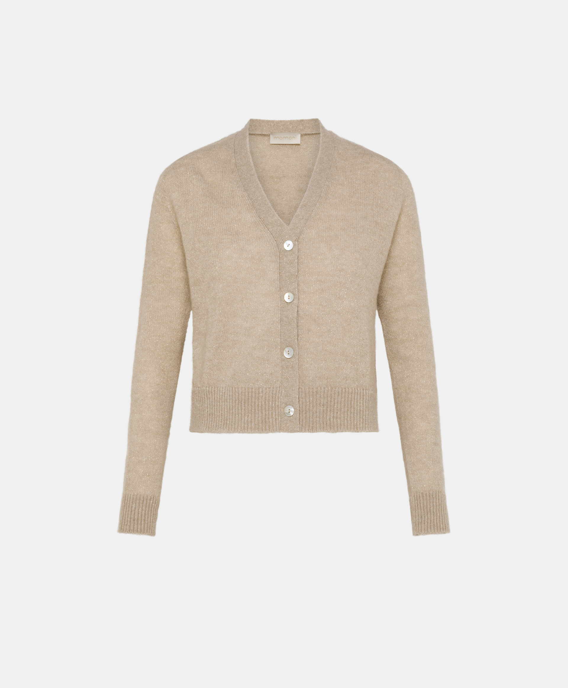 TRICOT JIRO EN MOHAIR MÉLANGE LUREX - CRÈME - Clothing - Momonì