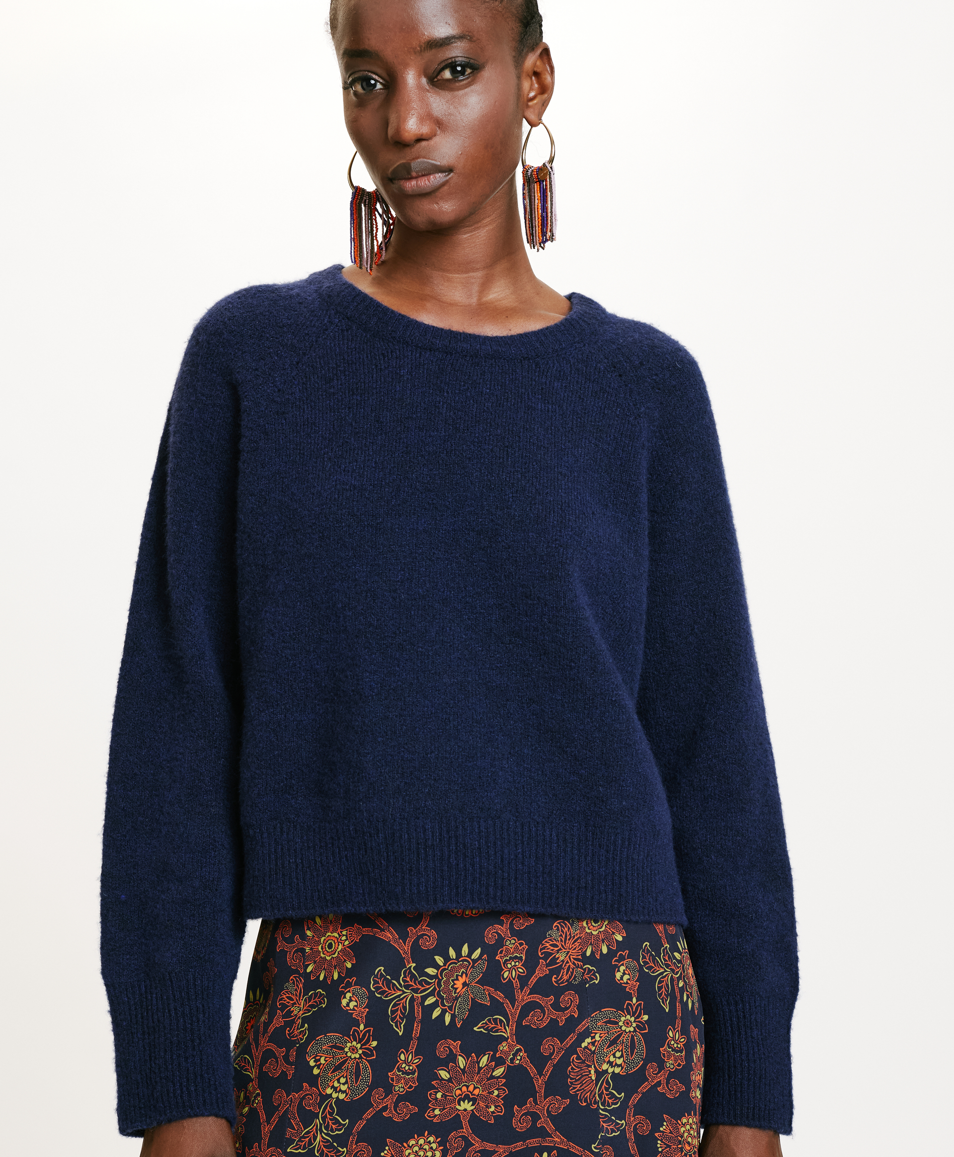 TRICOT FLAVIEN EFFET JERSEY UNI - ENCRE - Momonì
