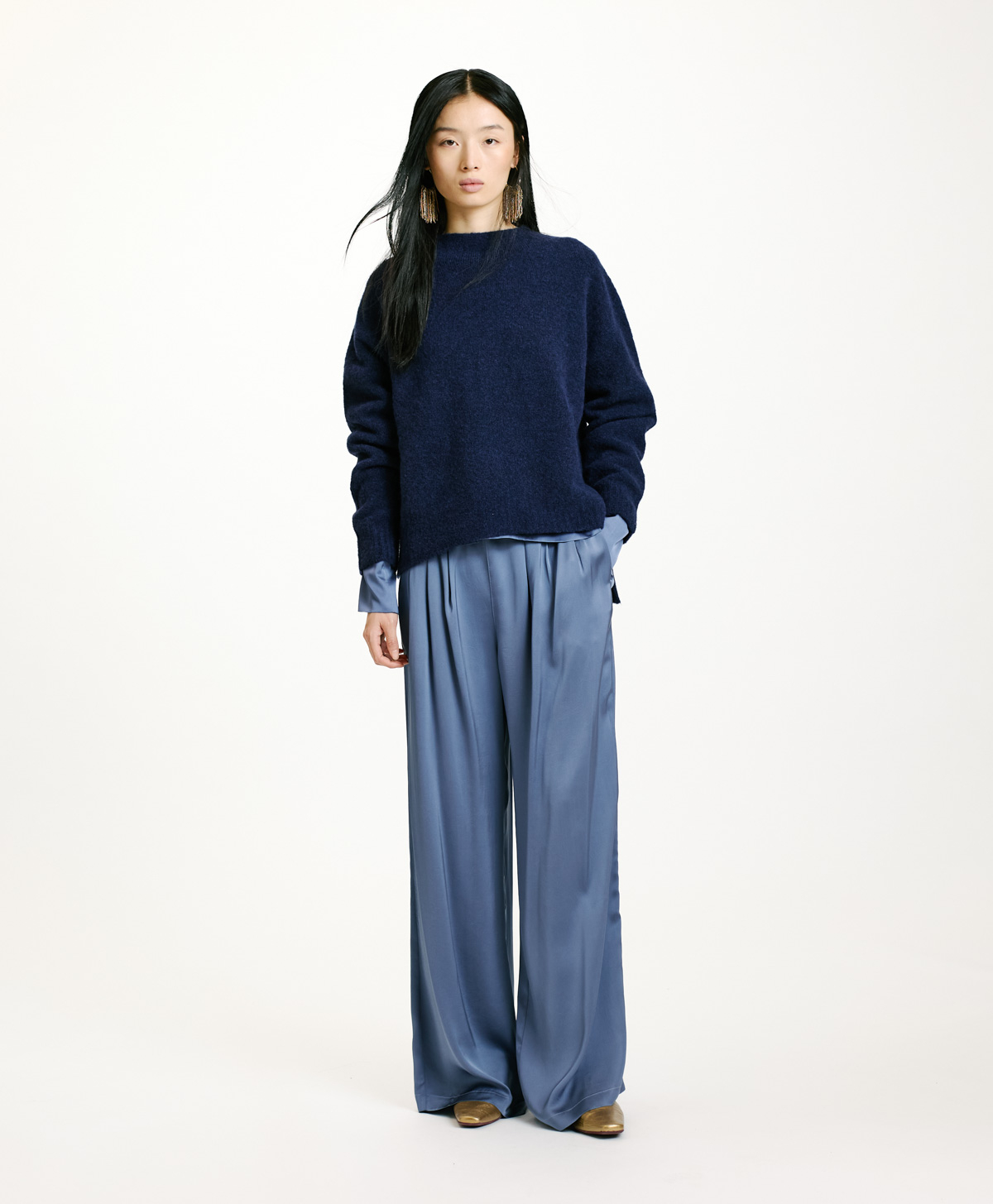 TRICOT KOBE EFFET JERSEY UNI - ENCRE - Momonì