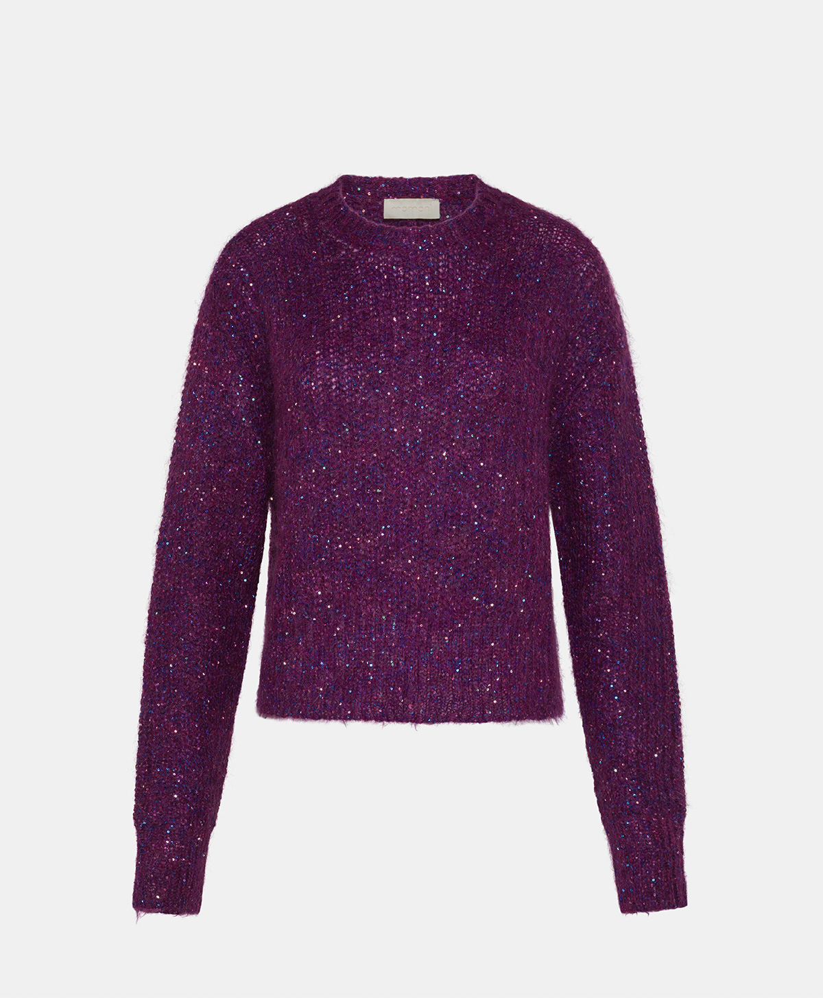 ODO SWEATER IN SHADED MOHAIR - VIOLET - Momonì