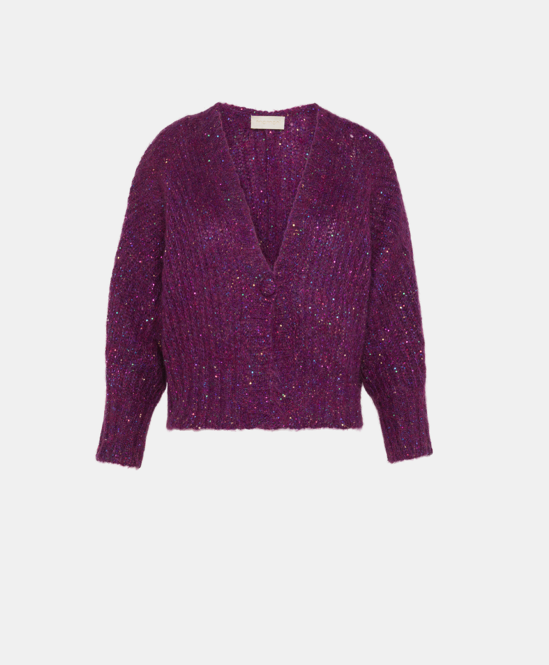 KUSA SWEATER IN SHADED MOHAIR - VIOLET - Clothing - Momonì