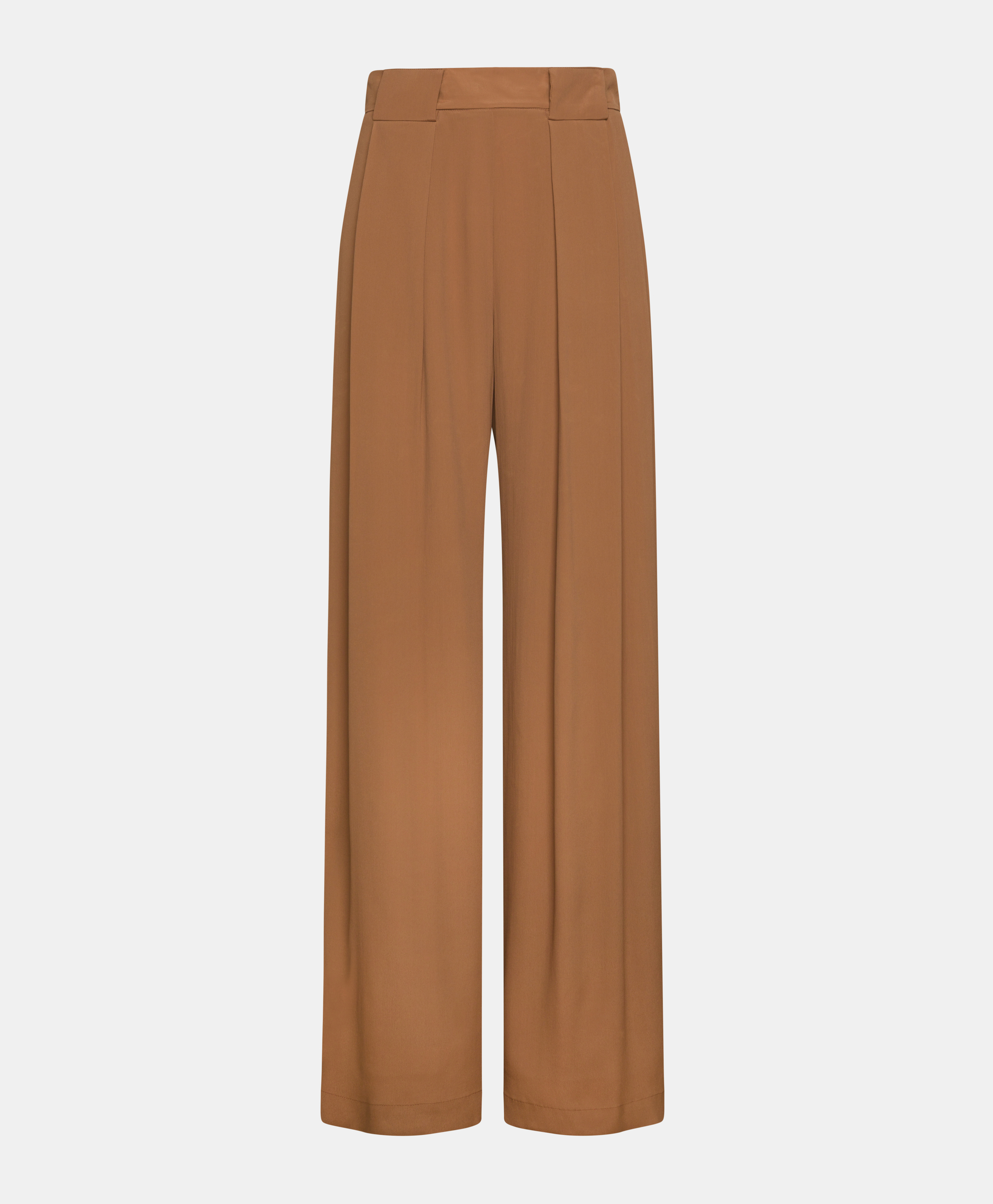 PANTALONI ASPEN IN ACETATO/SETA UNITO-MANDORLA - Clothing - Momonì