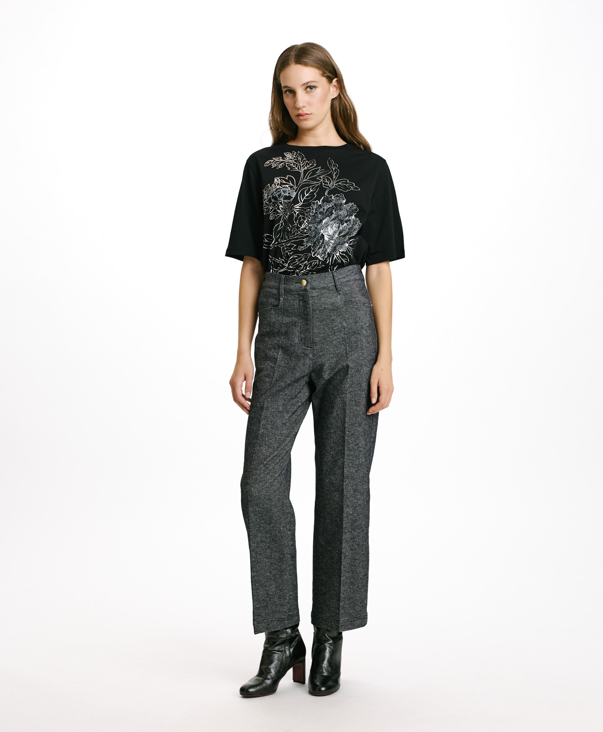 JACQUES PANTS IN STRETCH COTTON/WOOL DENIM - BLUE JEANS - Clothing - Momonì
