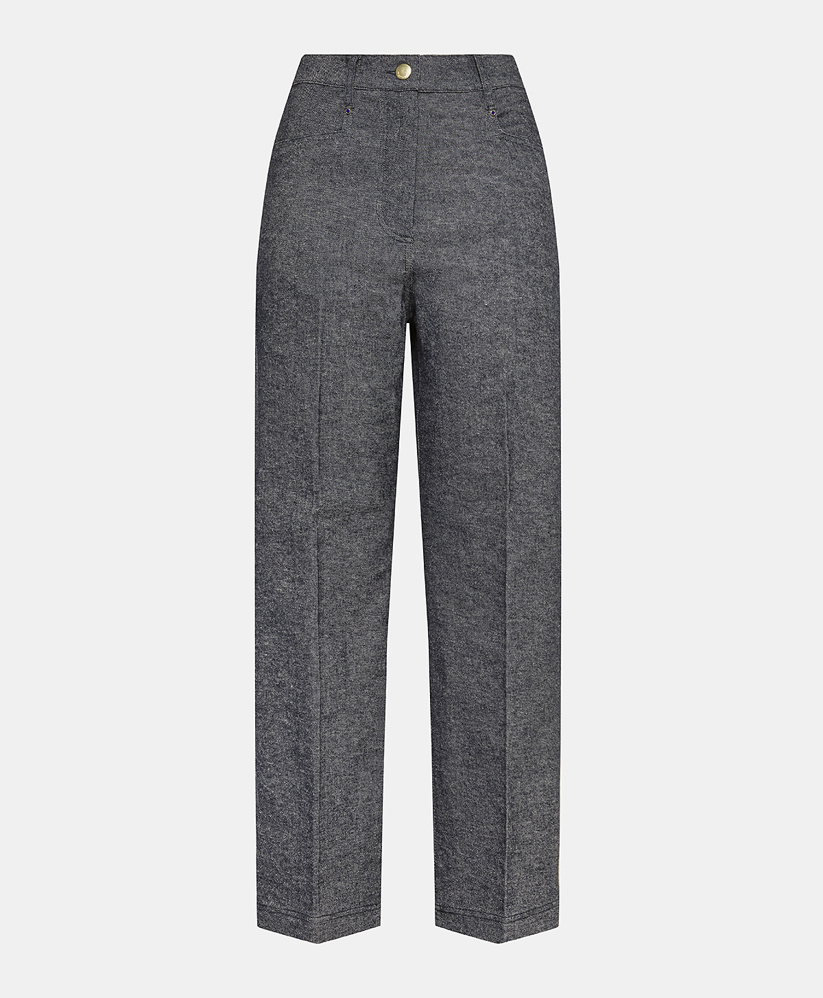 JACQUES PANTS IN STRETCH COTTON/WOOL DENIM - BLUE JEANS - Clothing - Momonì
