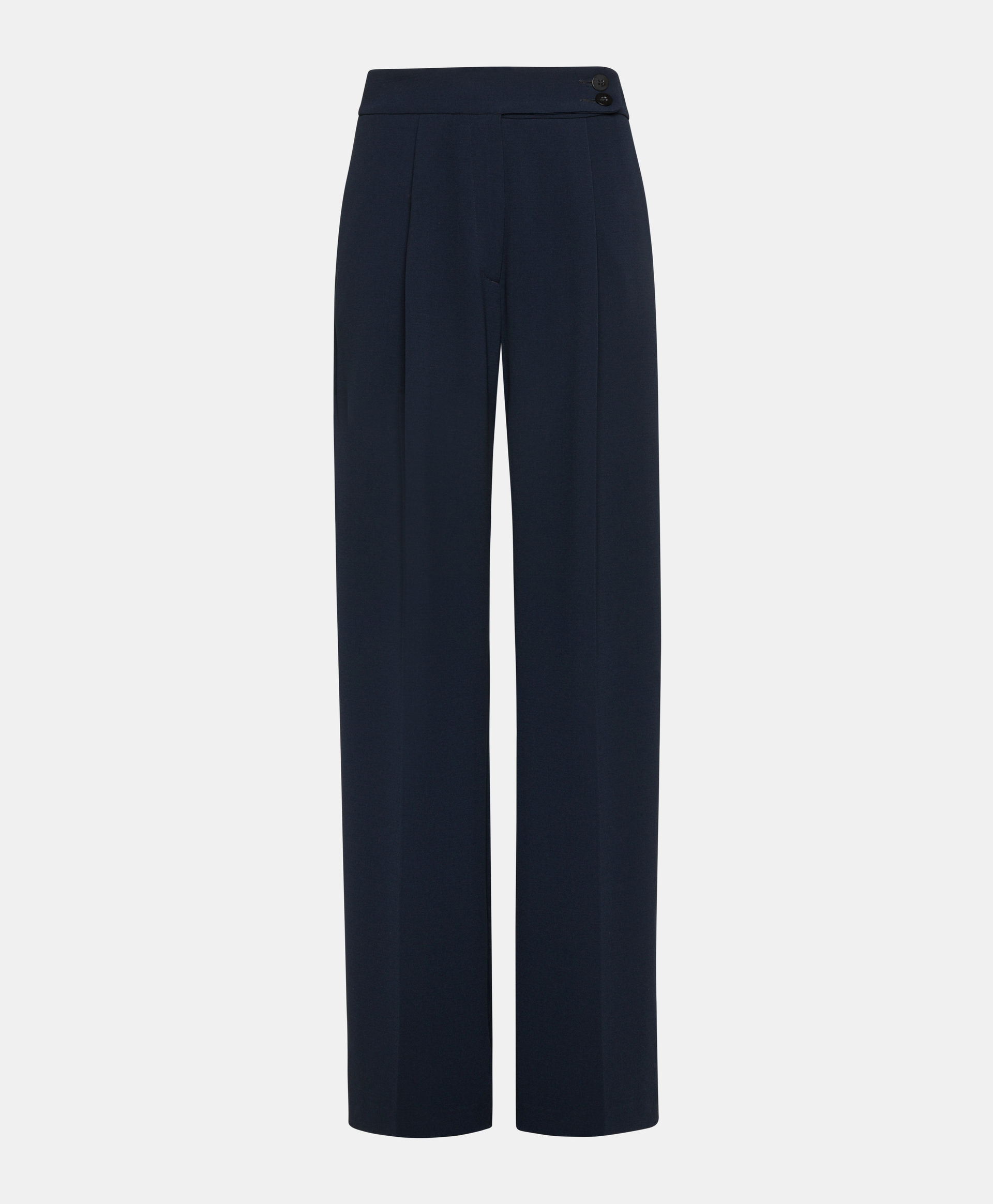 NOZOMI PANTS IN STRETCH CADY - NIGHT BLUE - Momonì
