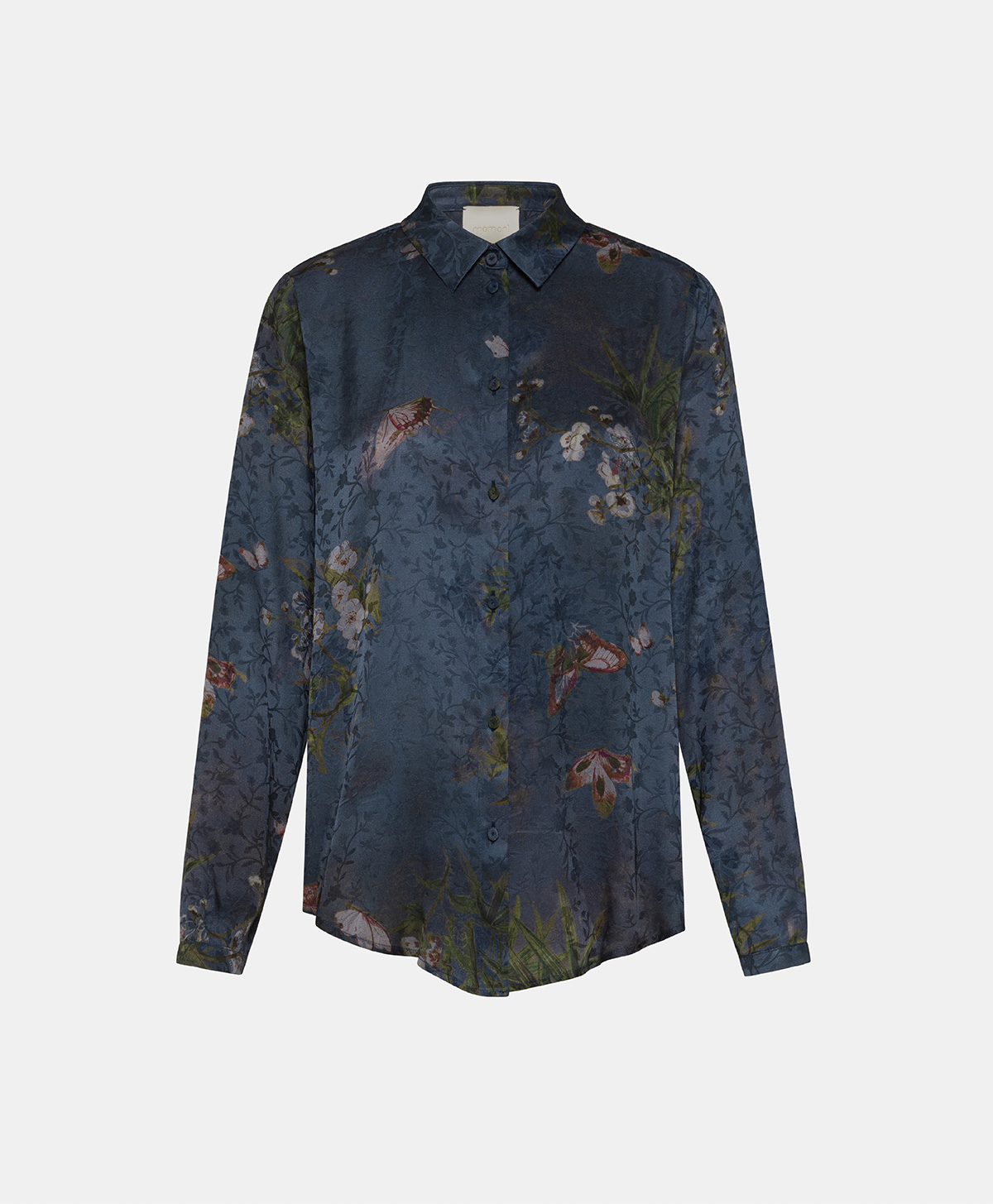 MEUDON SHIRT IN PRINTED JACQUARD VISCOSE - MULTICOLOR DUSTY GREY - Momonì