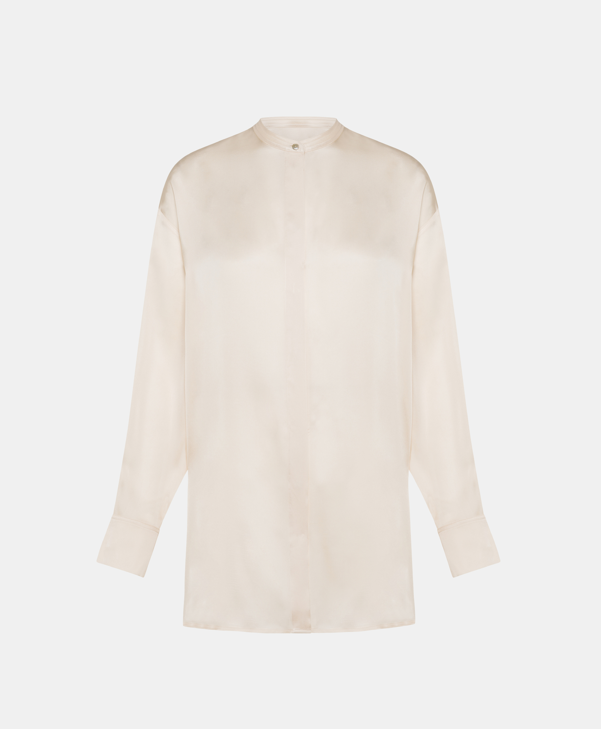 CHEMISIER SORA EN SOIE LAVÉE - CRÈME - Clothing - Momonì