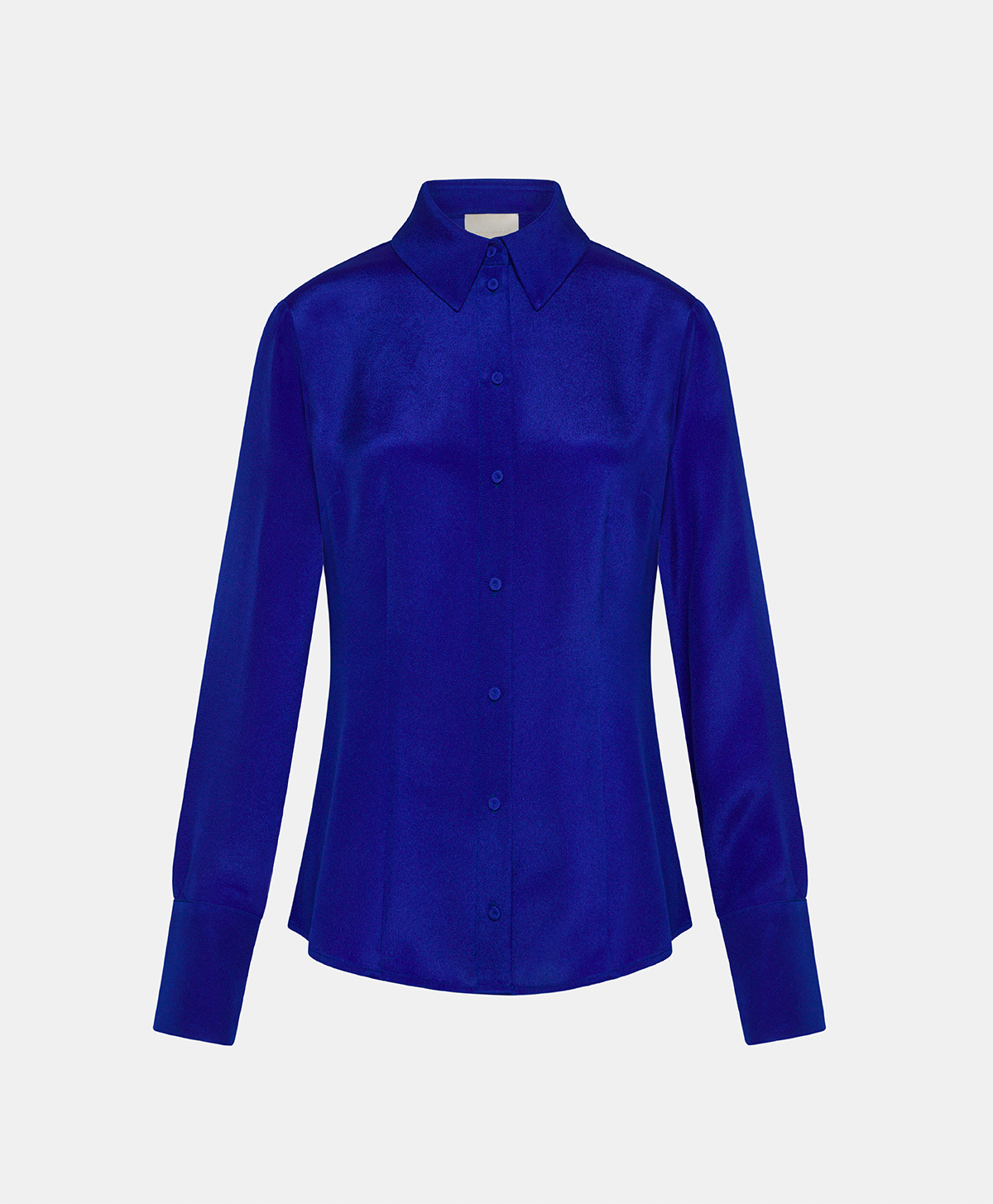 ORIGA SHIRT IN CREPE SILK BLEND  - BLUE - Clothing - Momonì