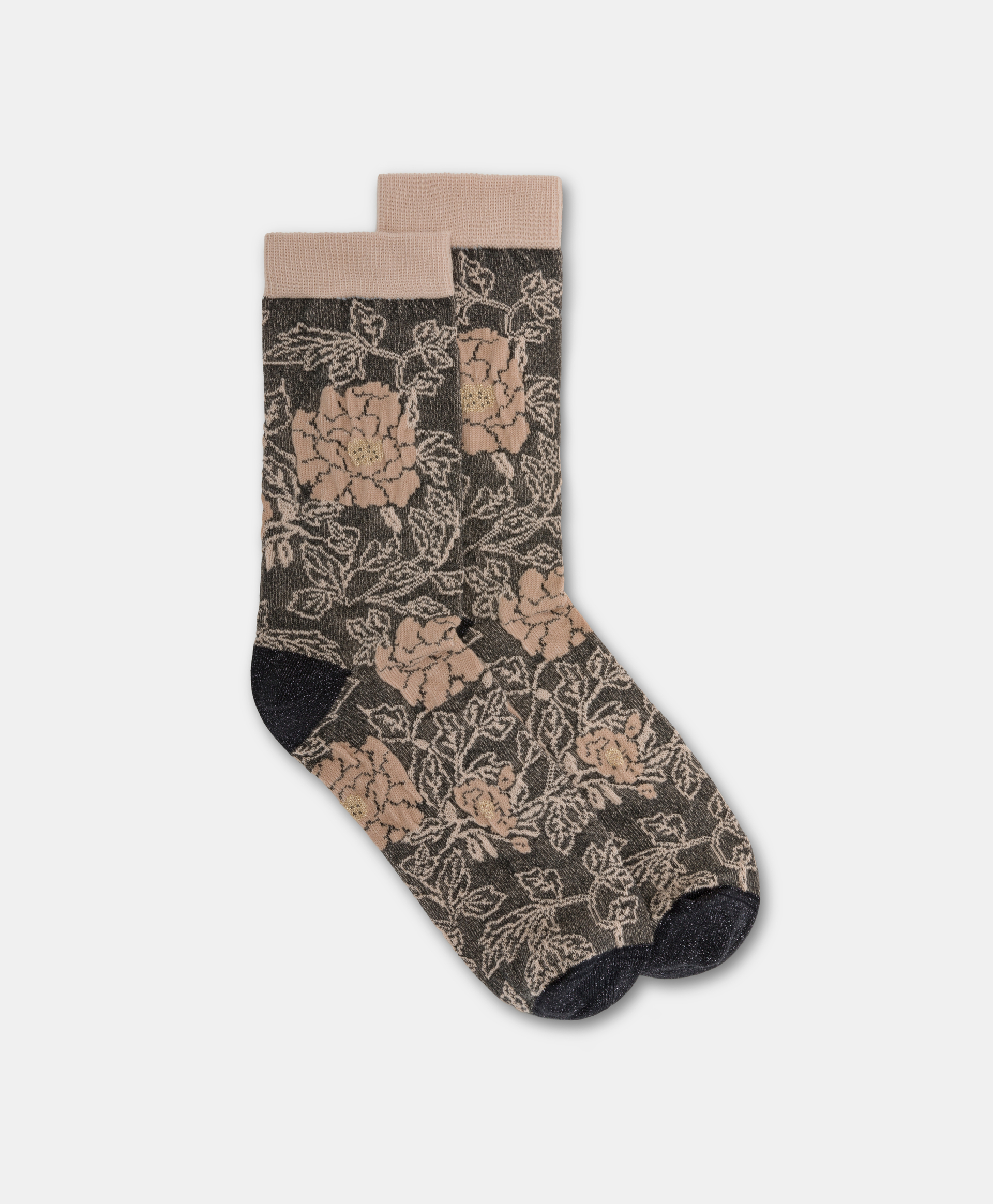 CALZINI BENRI IN CALZINO JACQUARD-ARGENTO MULTICOLORE - Momonì