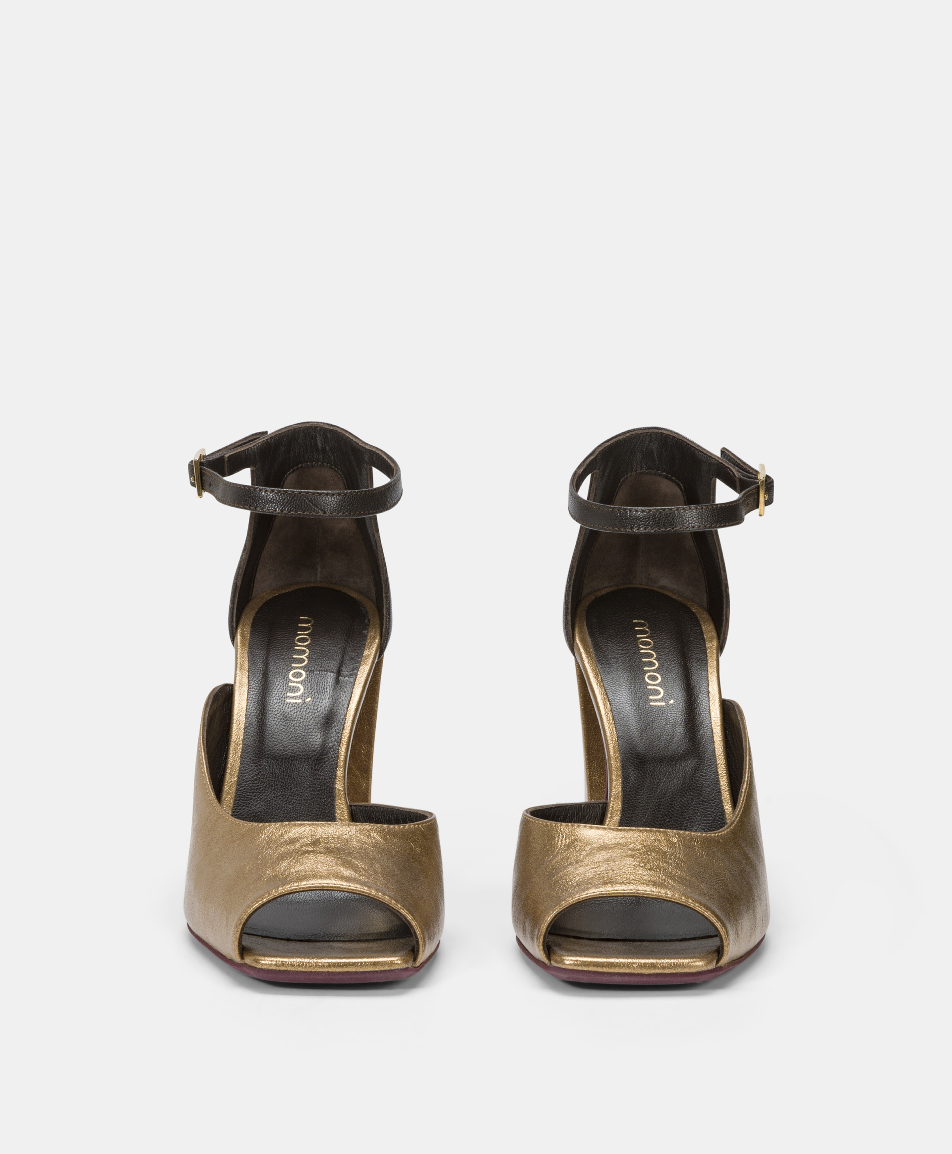 AJISAI SHOES IN LAMINATED ECO-LEATHER - GOLD - Momonì