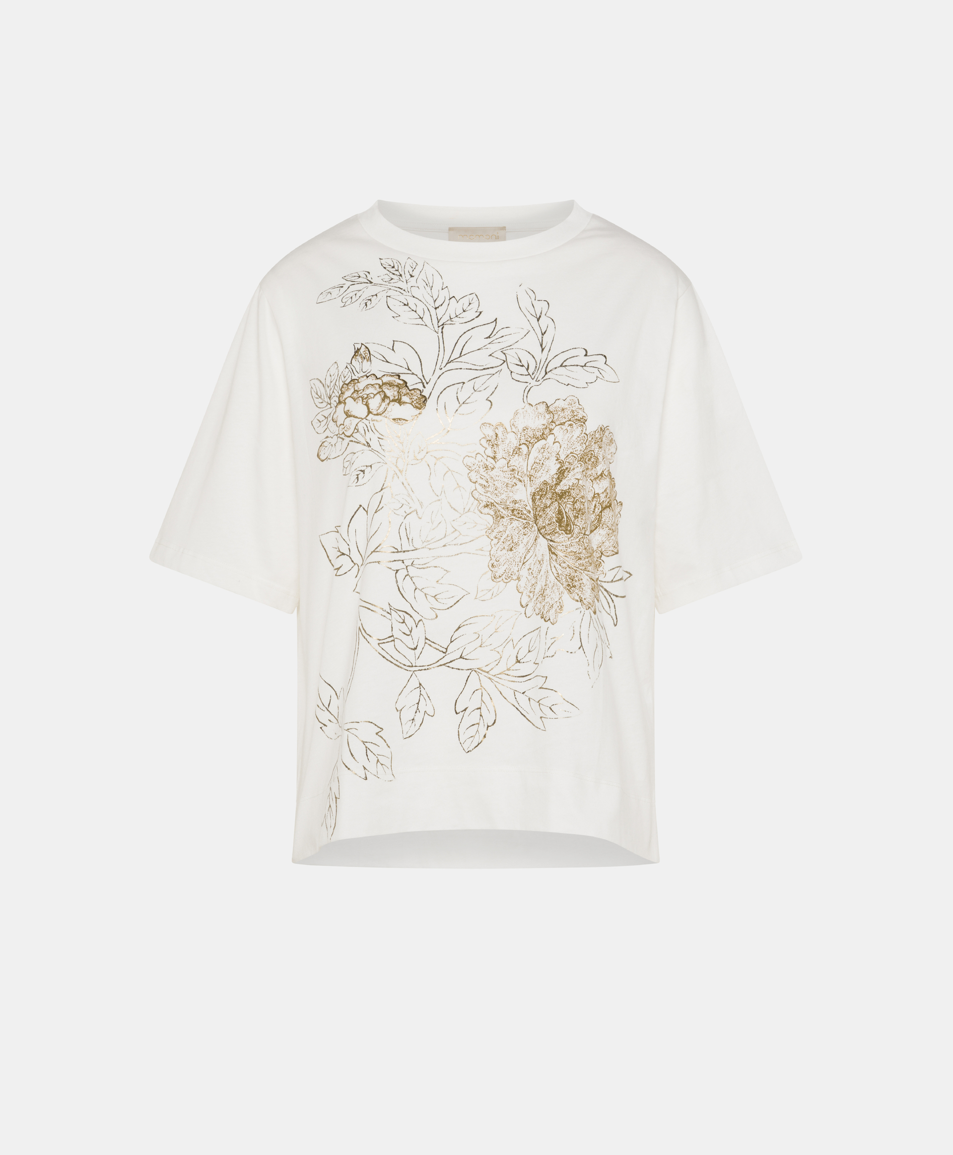 TSHIRT IORA IN JERSEY STAMPA LAMINATA-ORO - Clothing - Momonì