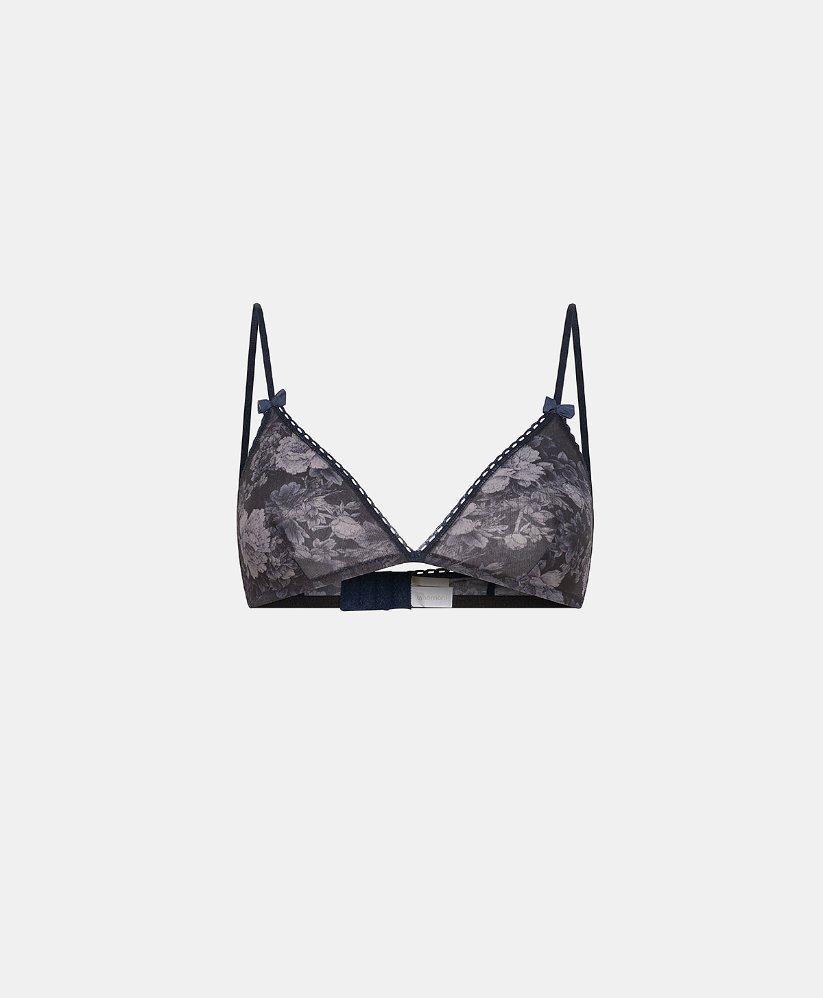 REGGISENO AMETHIST IN NYLON STAMPATO-BLU/BLU NOTTE - Underwear - Momonì
