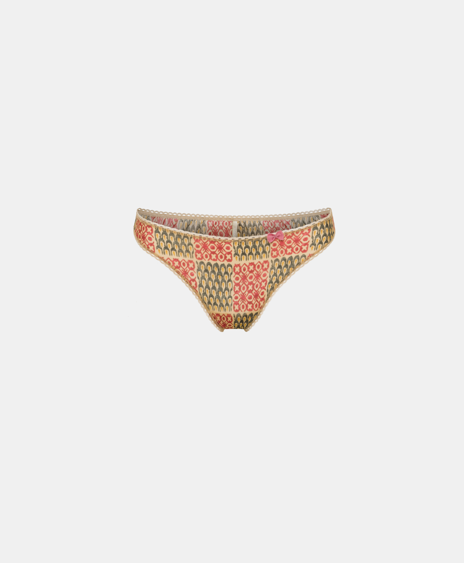 SLIP ARCA EN NYLON IMPRIMÉ - MILITAIRE/CORAIL - Momonì