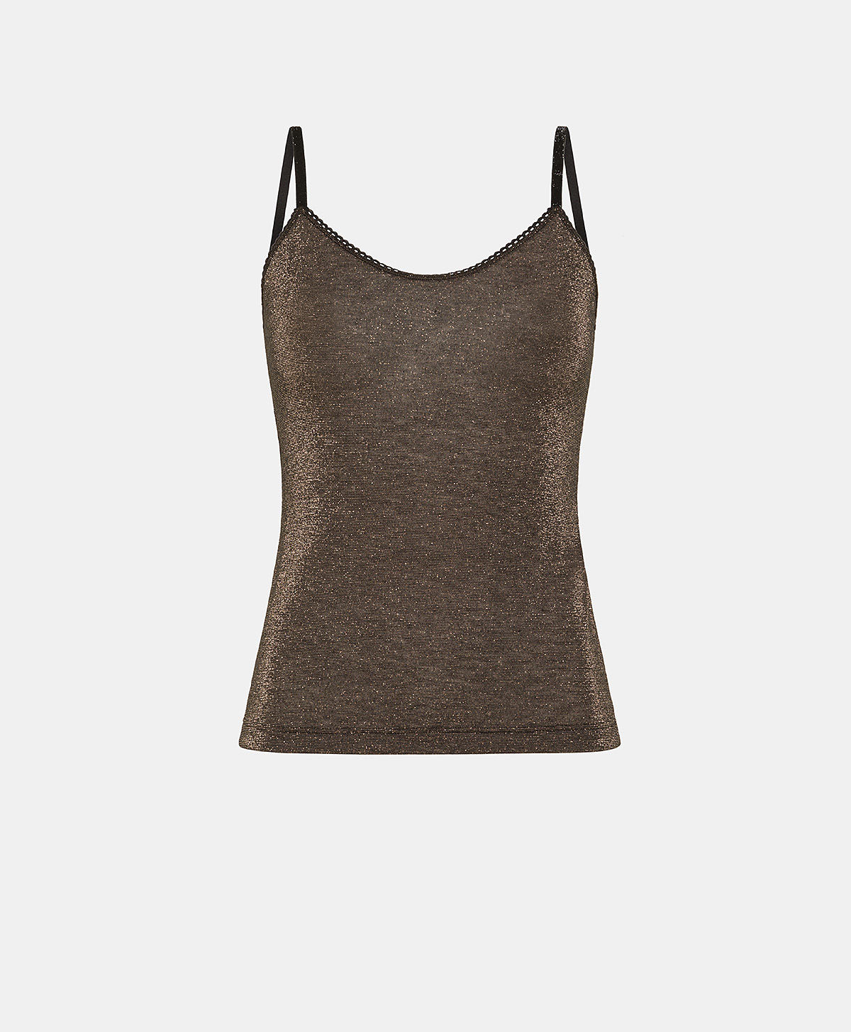 AIRELLE TOP IN LUREX JERSEY - COPPER - Underwear - Momonì