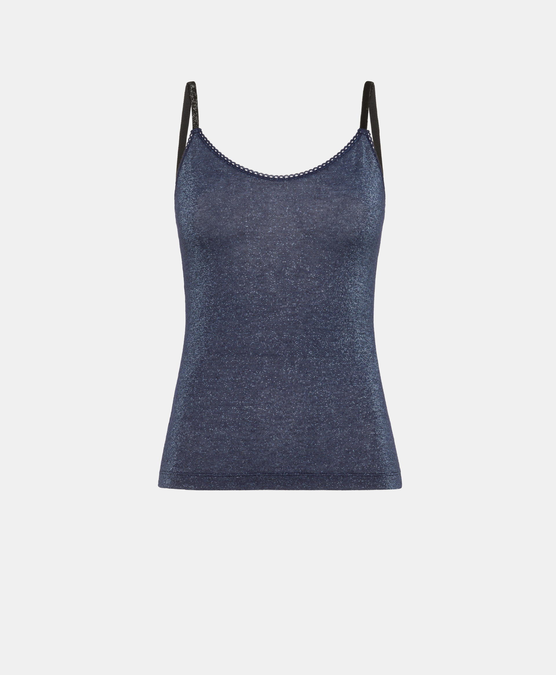 AIRELLE TOP IN LUREX JERSEY - DENIM - Underwear - Momonì