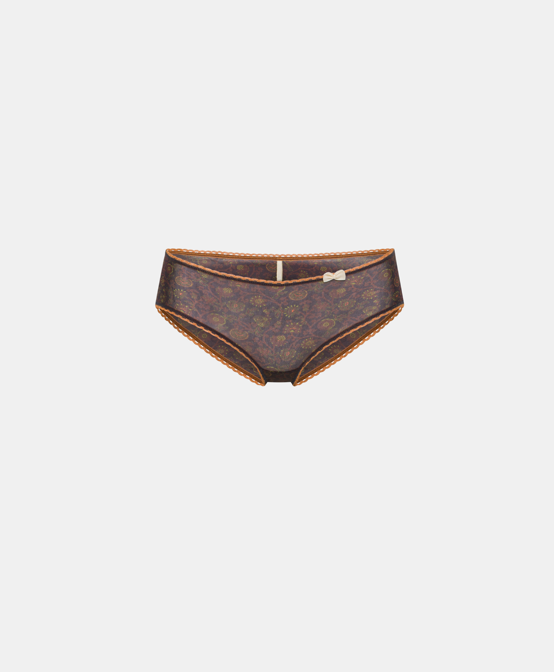 AMACA KNICKERS IN PRINTED NYLON - BLUE/ORANGE - Momonì
