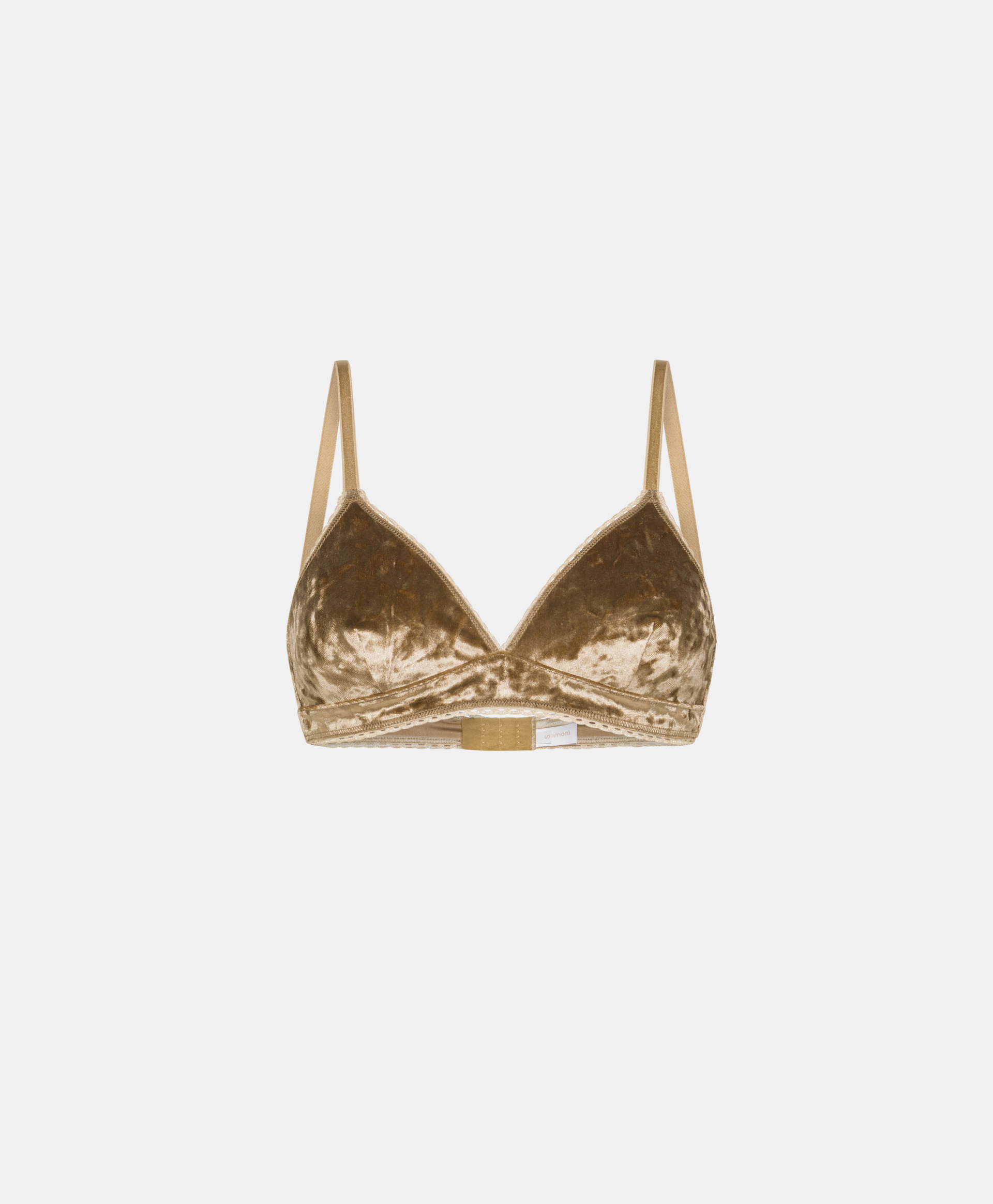 TUTU BRA IN STRETCH VELVET - TAUPE - Momonì
