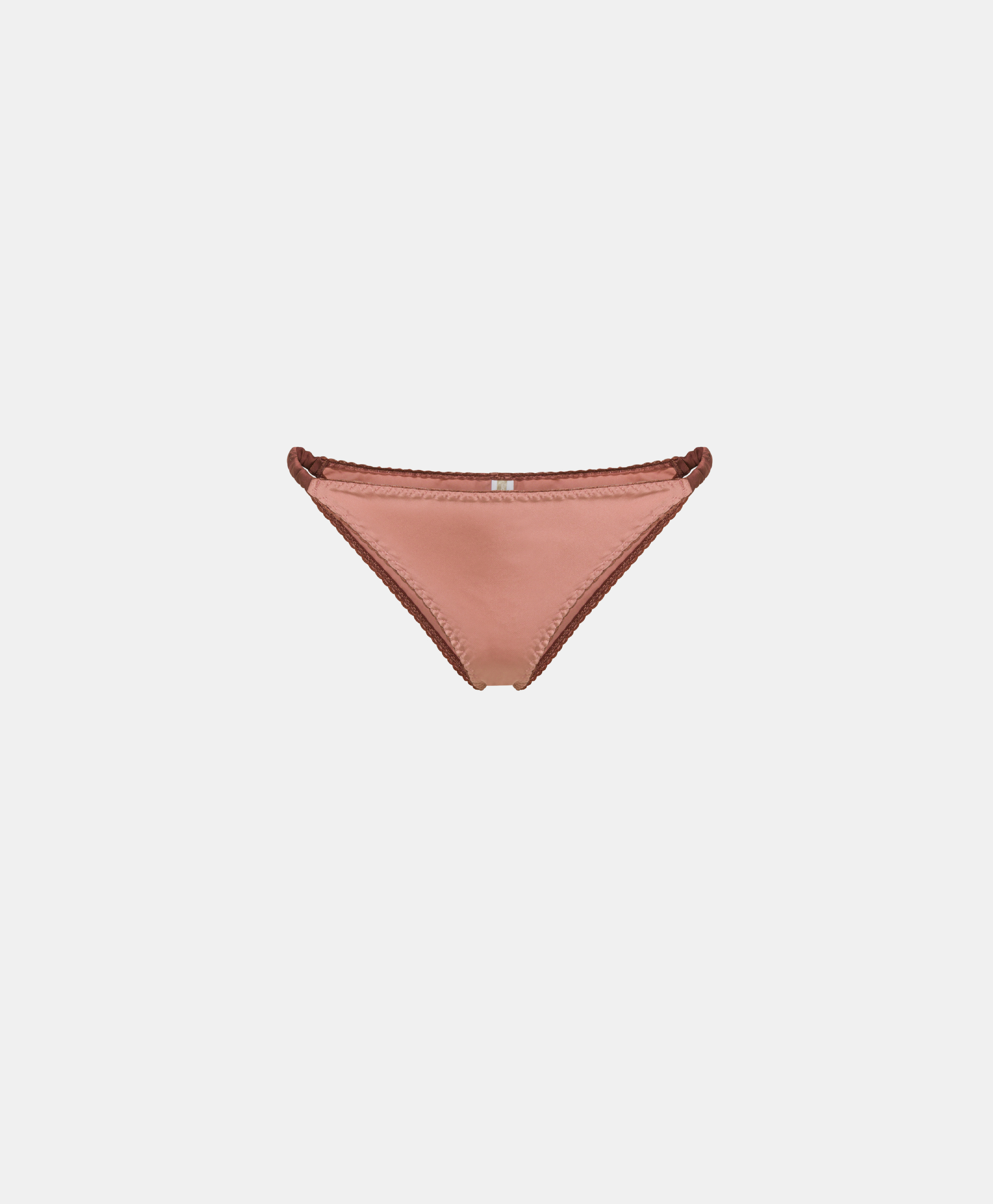 MEI KNICKERS IN TWO-TONE SATIN - ANTIQUE PINK/BORDEAUX - Underwear - Momonì