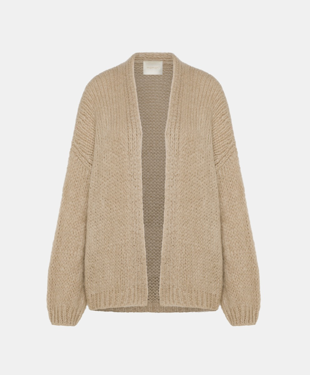 EUCALIPTO SWEATER IN BRUSHED MOHAIR - TAUPE - Clothing - Momonì