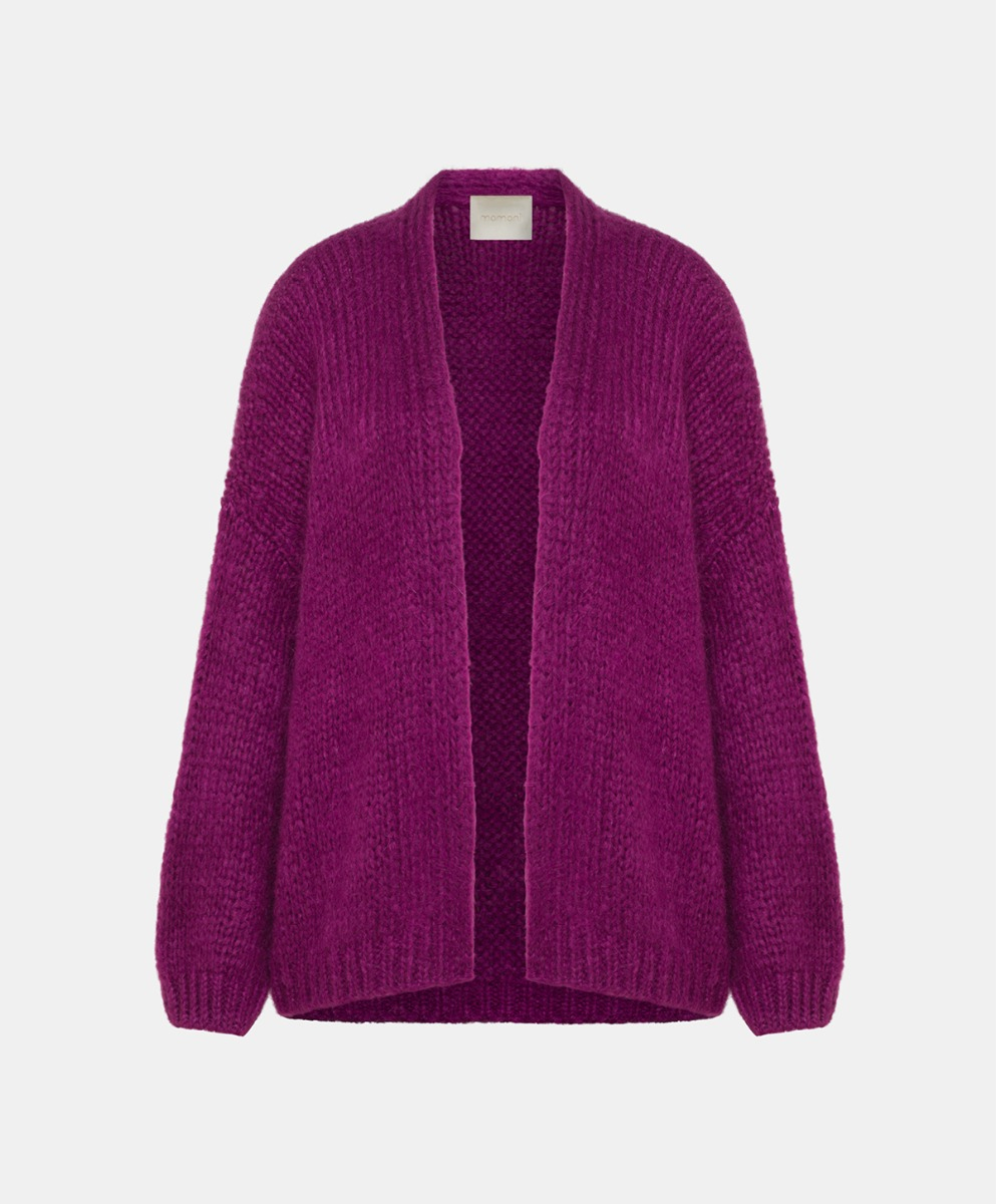 EUCALIPTO SWEATER IN BRUSHED MOHAIR - CYCLAMEN - Clothing - Momonì