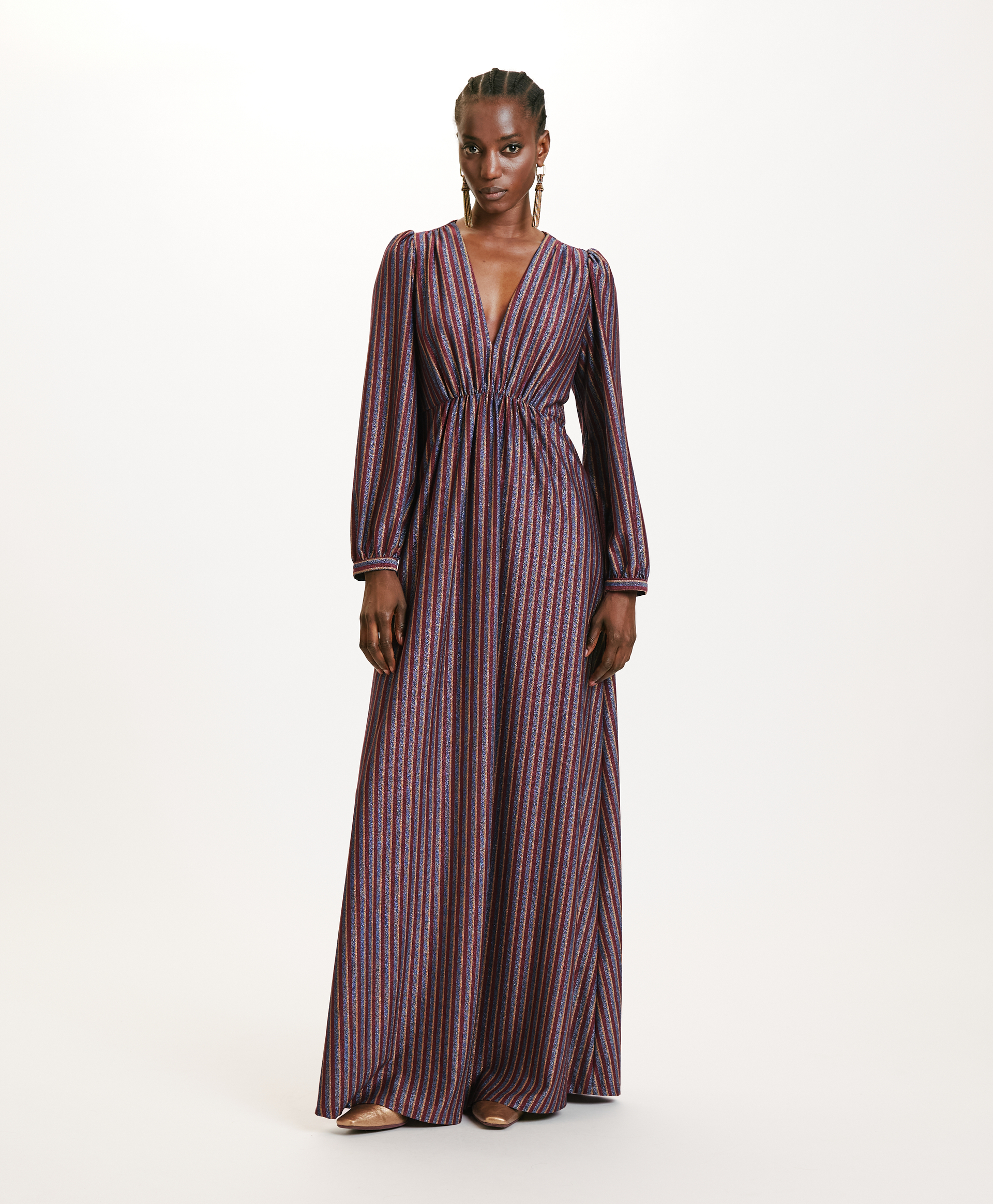 VESTITO ARTEMISIA IN JERSEY LUREX -MULTICOLORE - Momonì