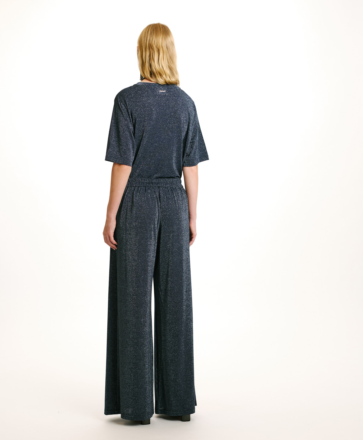 PANTALON ASPEN EN JERSEY LUREX - DENIM - Momonì