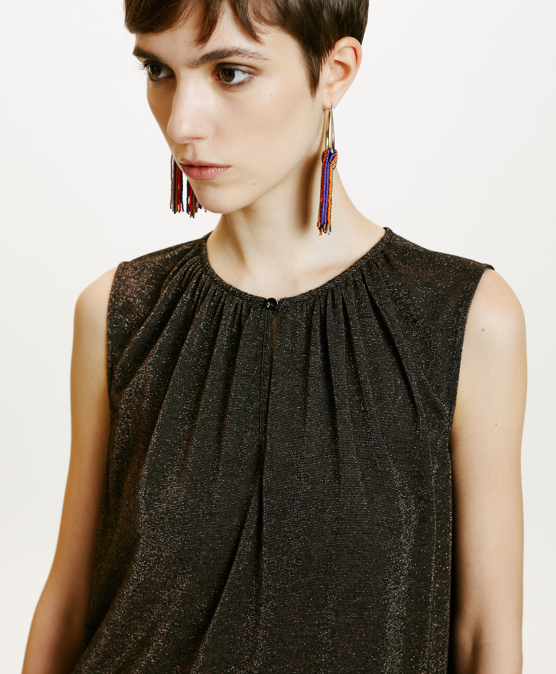 TOP CRIS IN JERSEY LUREX -RAME - Momonì