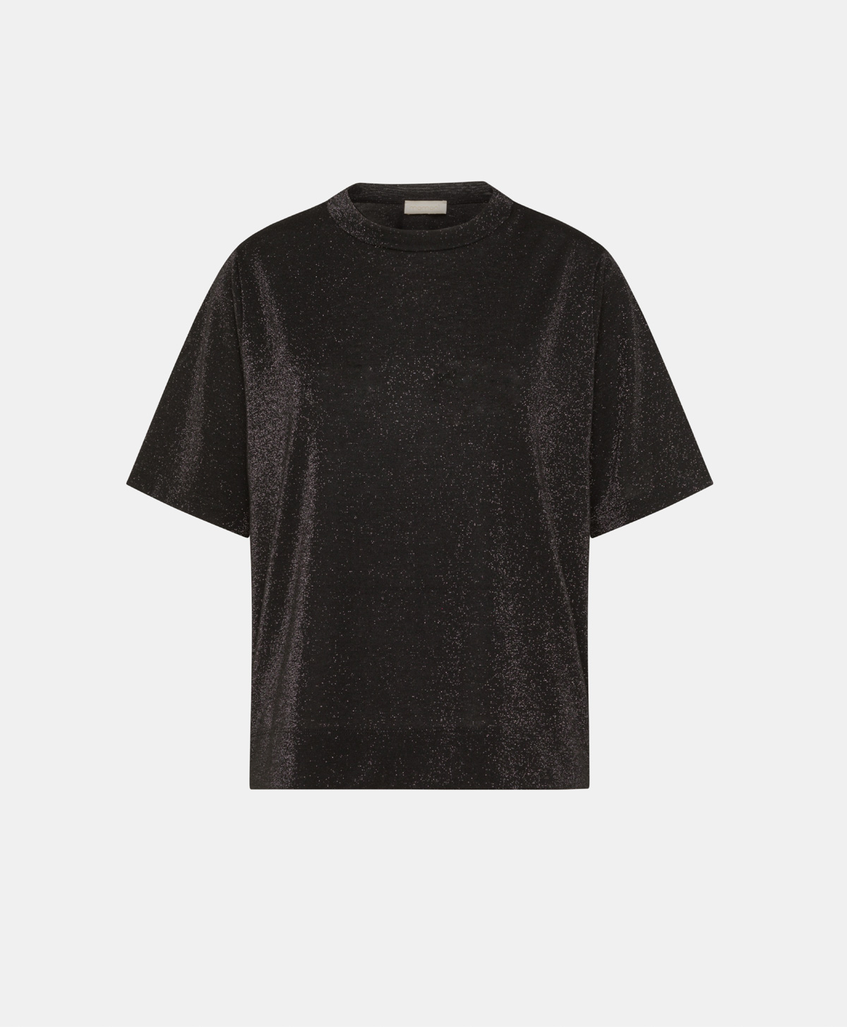 TSHIRT IORA IN JERSEY LUREX -GRIGIO CARBONE - Clothing - Momonì