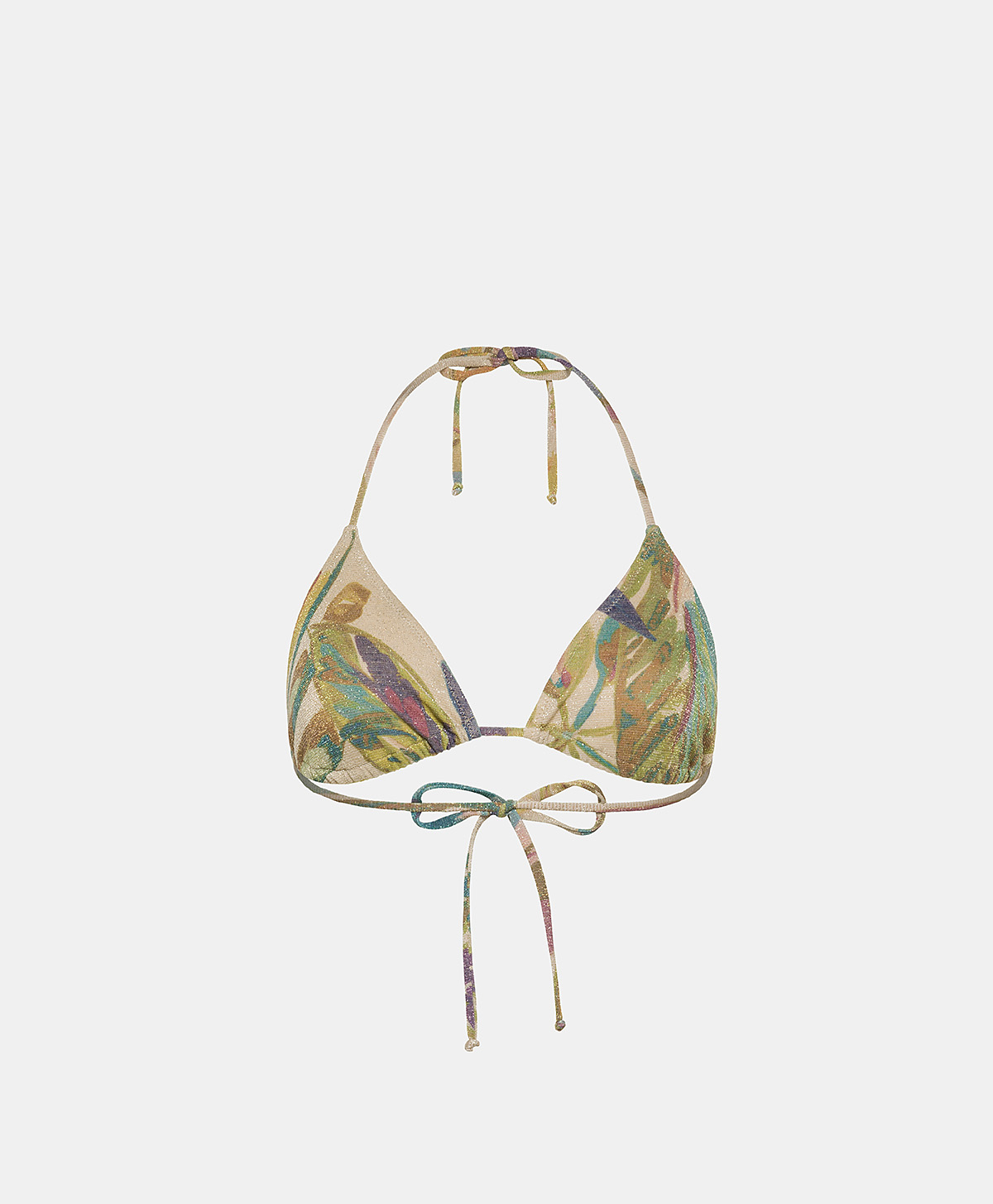 MARINE TOP IN PRINTED LUREX JERSEY - MULTICOLOR AQUAMARINE - Beachwear - Momonì
