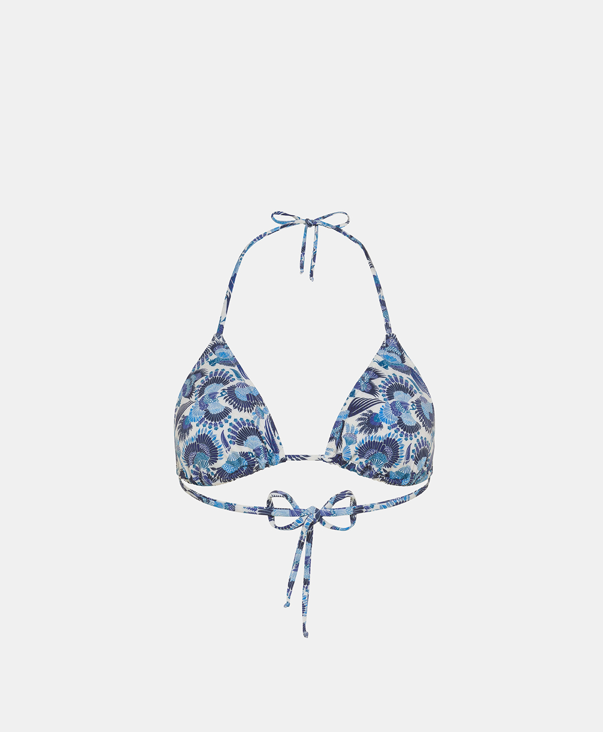 MARINE TOP IN PRINTED LYCRA - MULTICOLOR SKY BLUE - Beachwear - Momonì