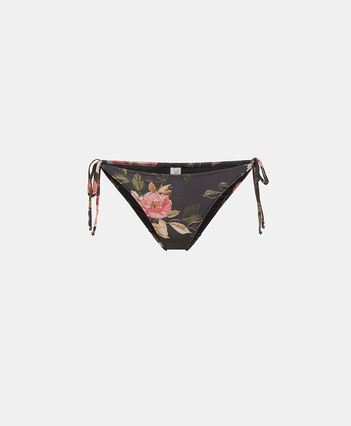 MALENE SLIP IN PRINTED LYCRA - BLACK/PINK - Beachwear - Momonì
