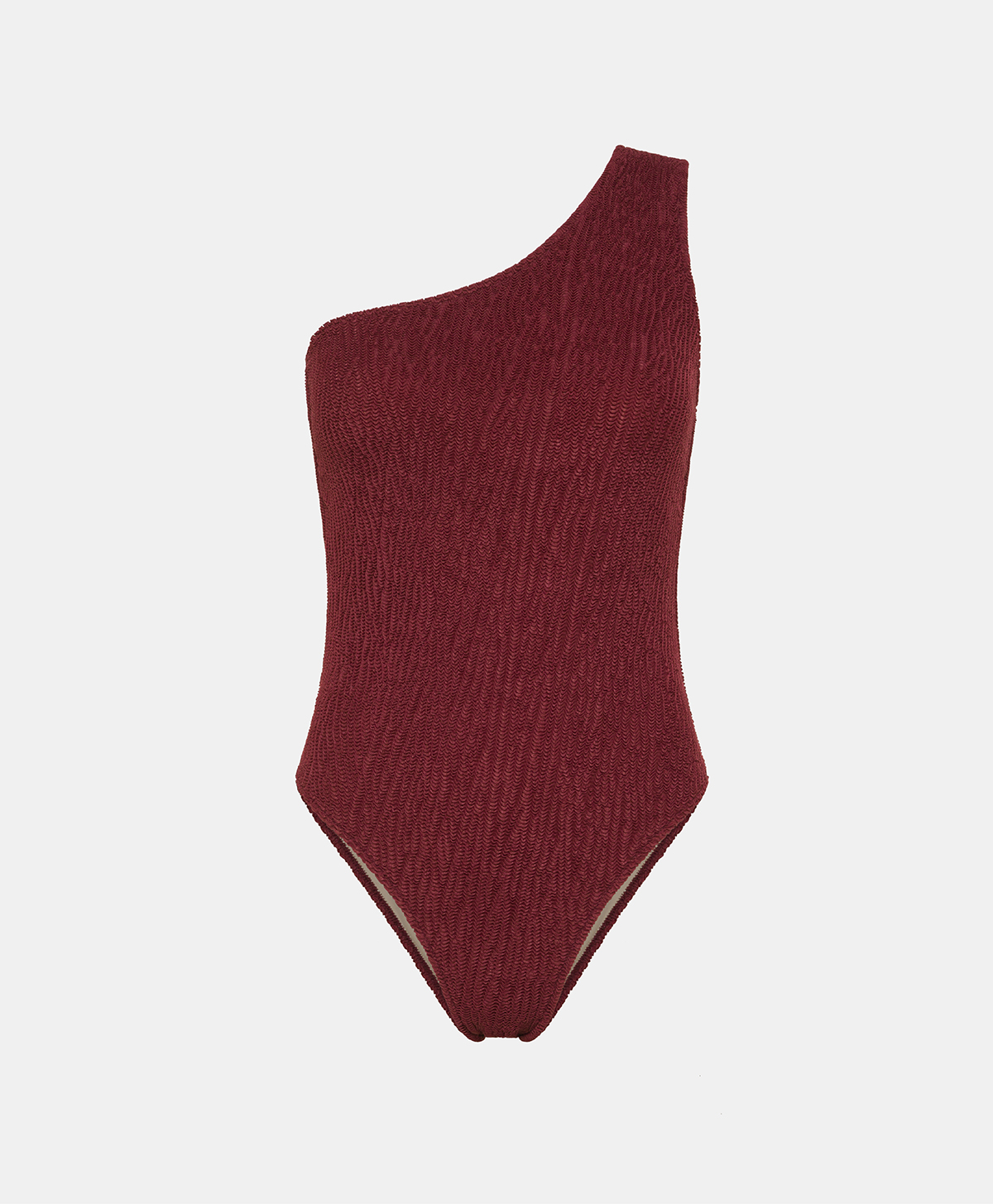 VANILLA SWIMSUIT IN GOFFERED LYCRA - BORDEAUX - Beachwear - Momonì