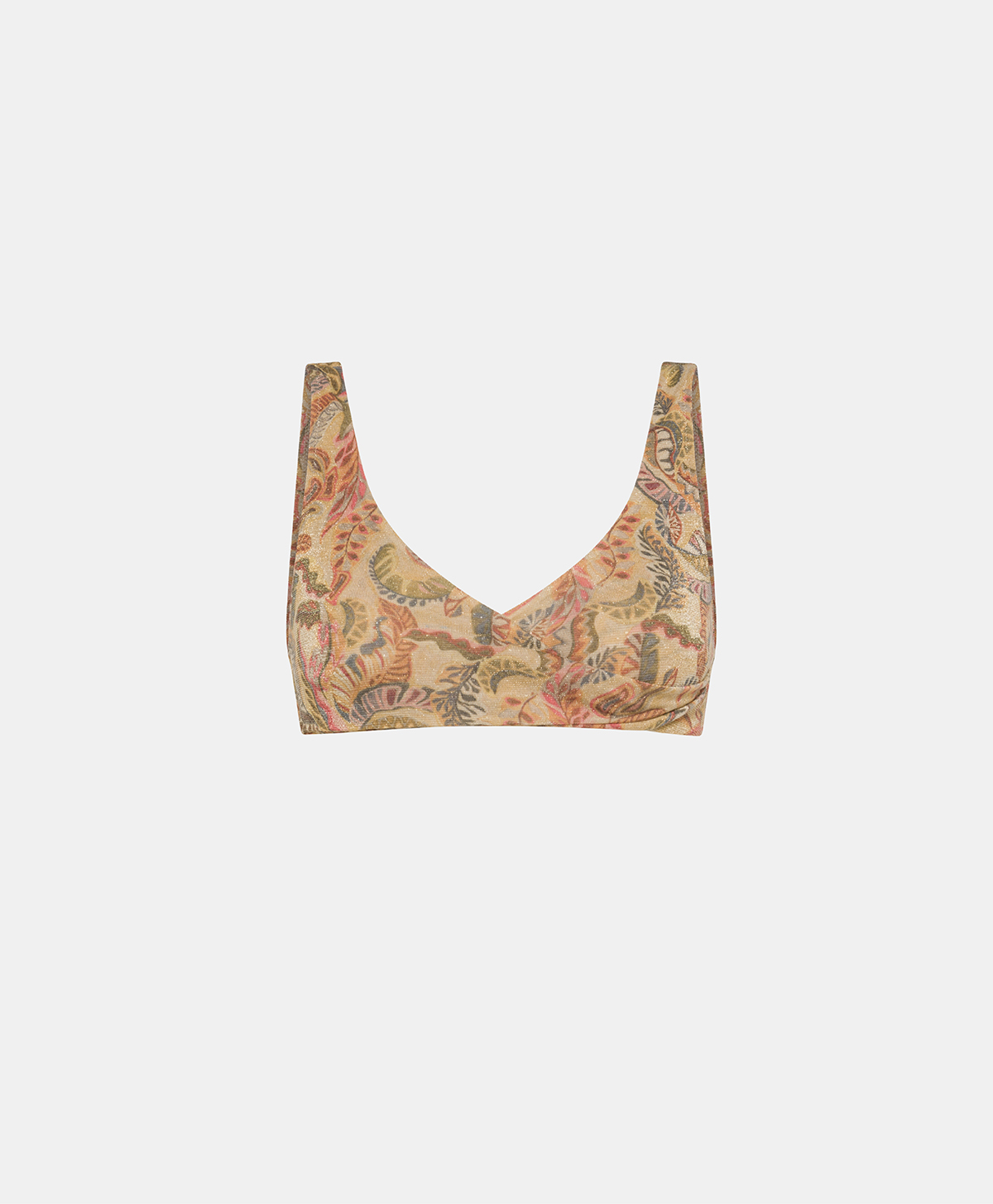 MARISSA TOP IN PRINTED LUREX JERSEY - MULTICOLOR MAGENTA - Beachwear - Momonì