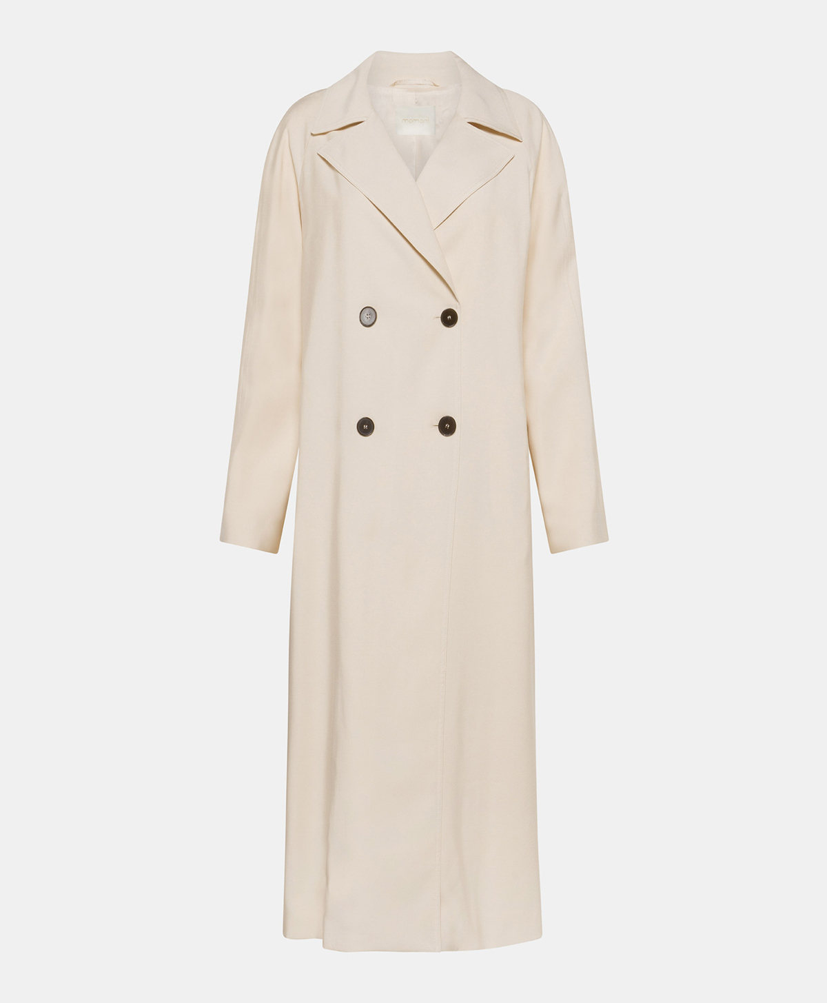 CAPPOTTO ALTA IN GABARDINA DI VISCOSA - CREMA - Clothing - Momonì