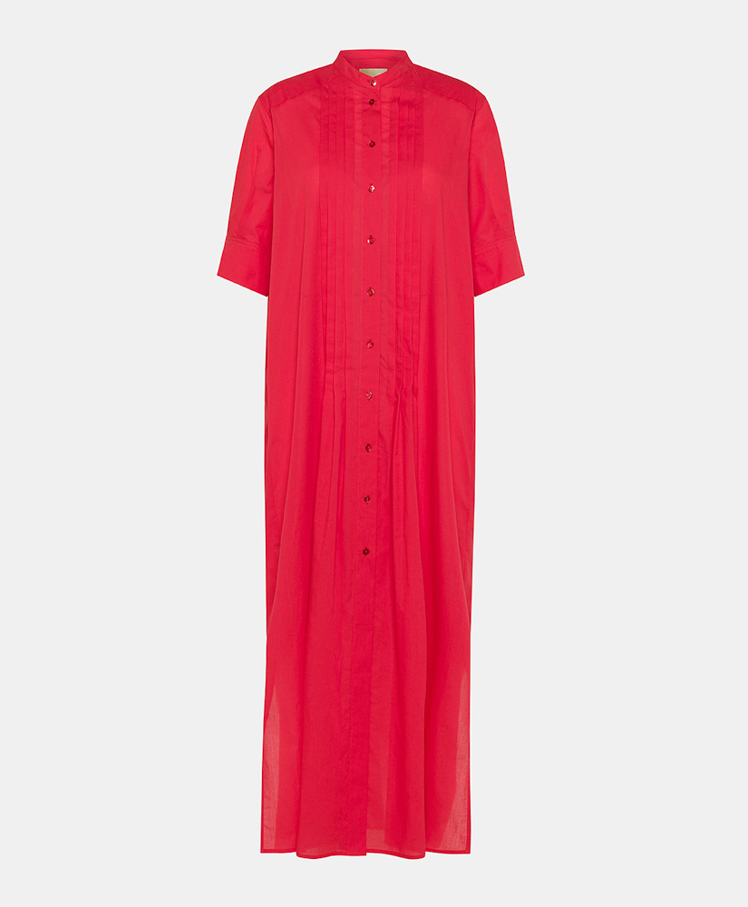 VESTITO SEAN IN VOILE DI COTONE - ROSSO - Clothing - Momonì
