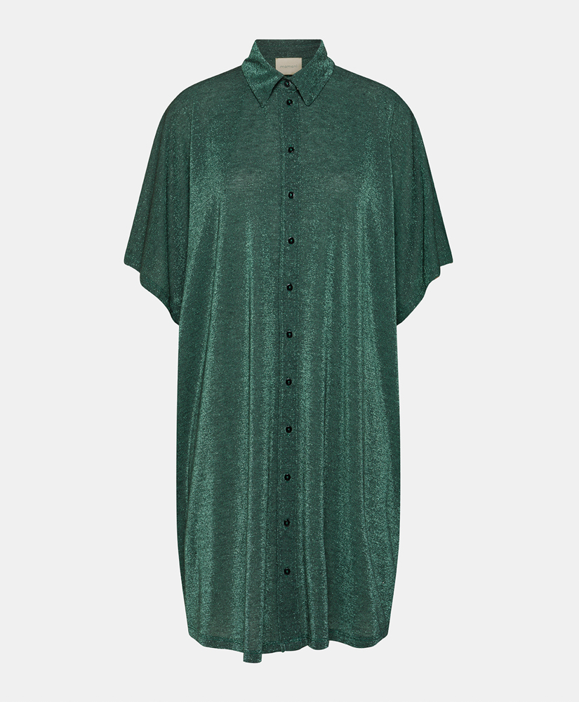 VESTITO ASADO IN JERSEY LUREX UNITO - VERDONE - Clothing - Momonì