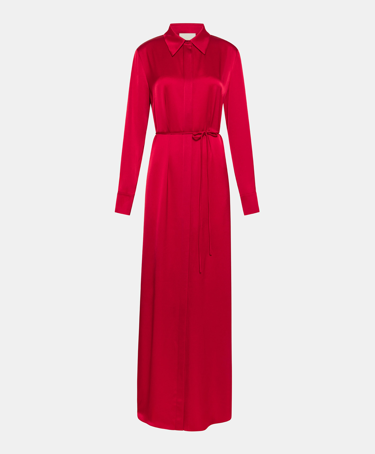 BERGEN DRESS IN DOUBLE SATIN - CRIMSON - Clothing - Momonì