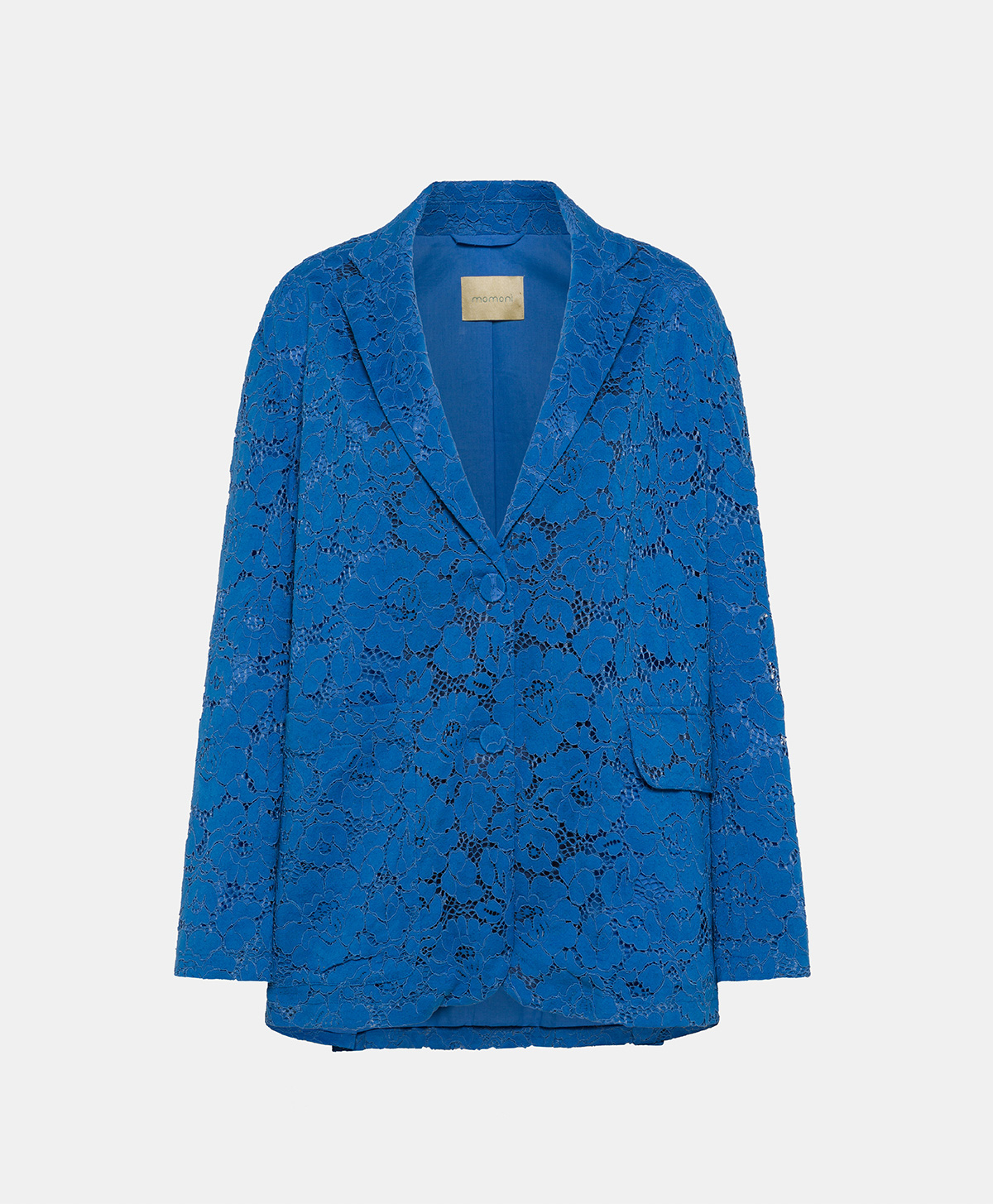 GIACCA JATOBA IN PIZZO - COBALTO - Clothing - Momonì