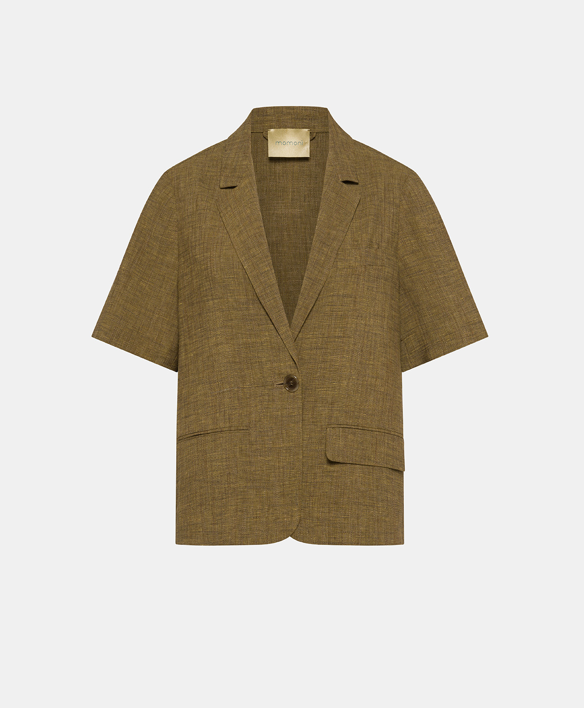 GIACCA PIRQUA IN VISCOSA E LINO - OLIO - Clothing - Momonì