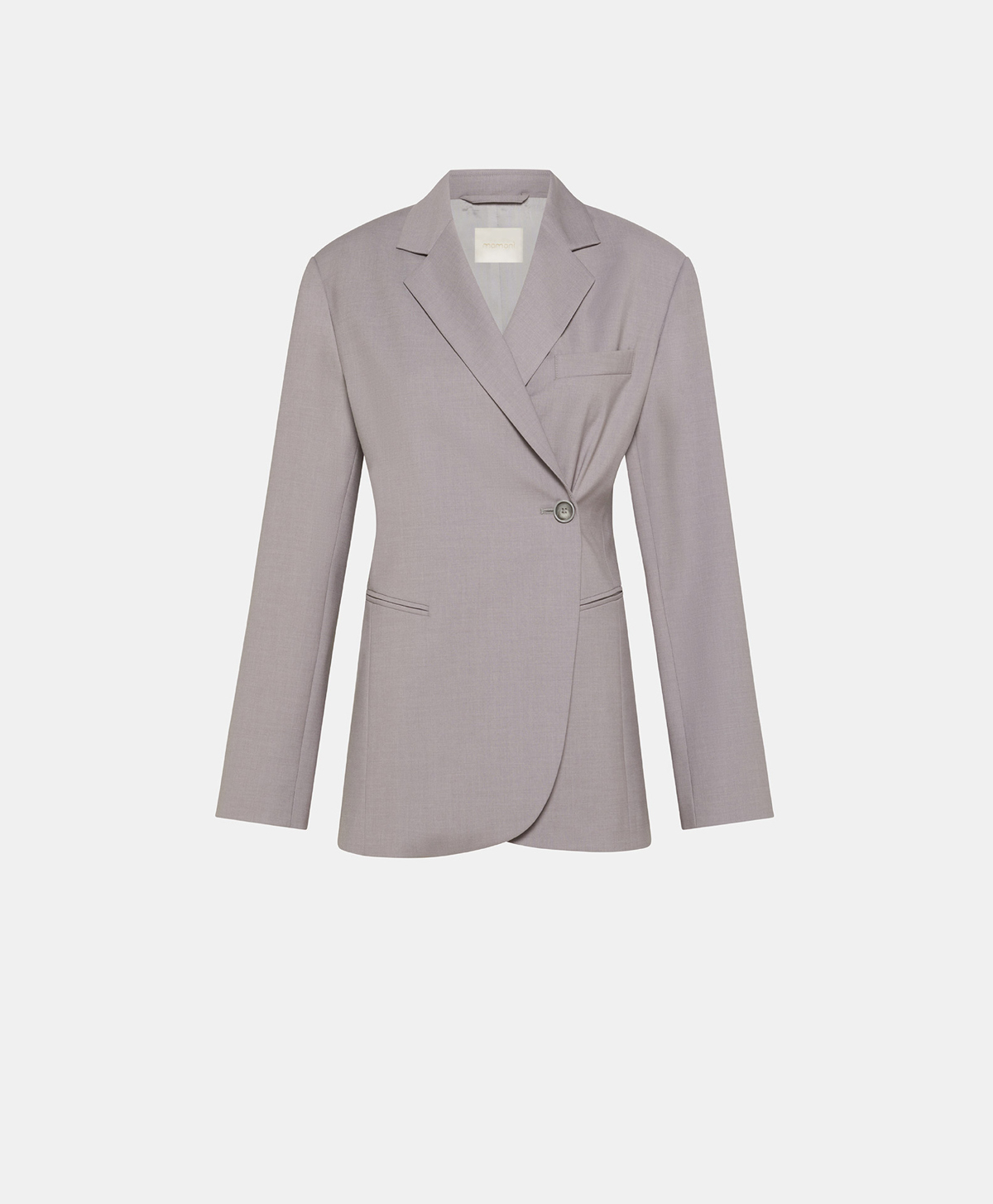 NIZZA JACKET IN STRETCH POLY VISCOSE - PEARL GRAY - Clothing - Momonì