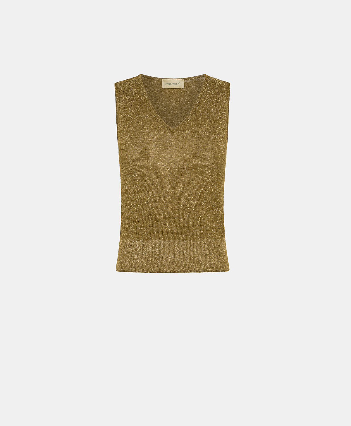 IXORA TOP IN VISCOSE AND LUREX - GOLD - Clothing - Momonì